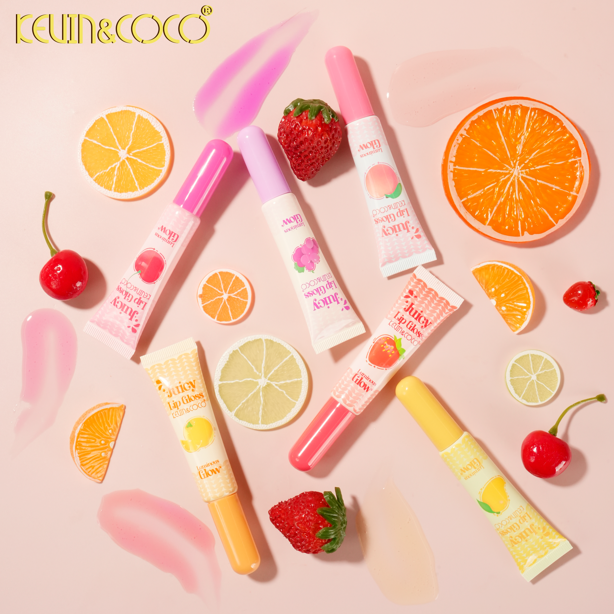 Glow & Juice Fruit-Infused Lip Gloss-36PCS(KC1285)