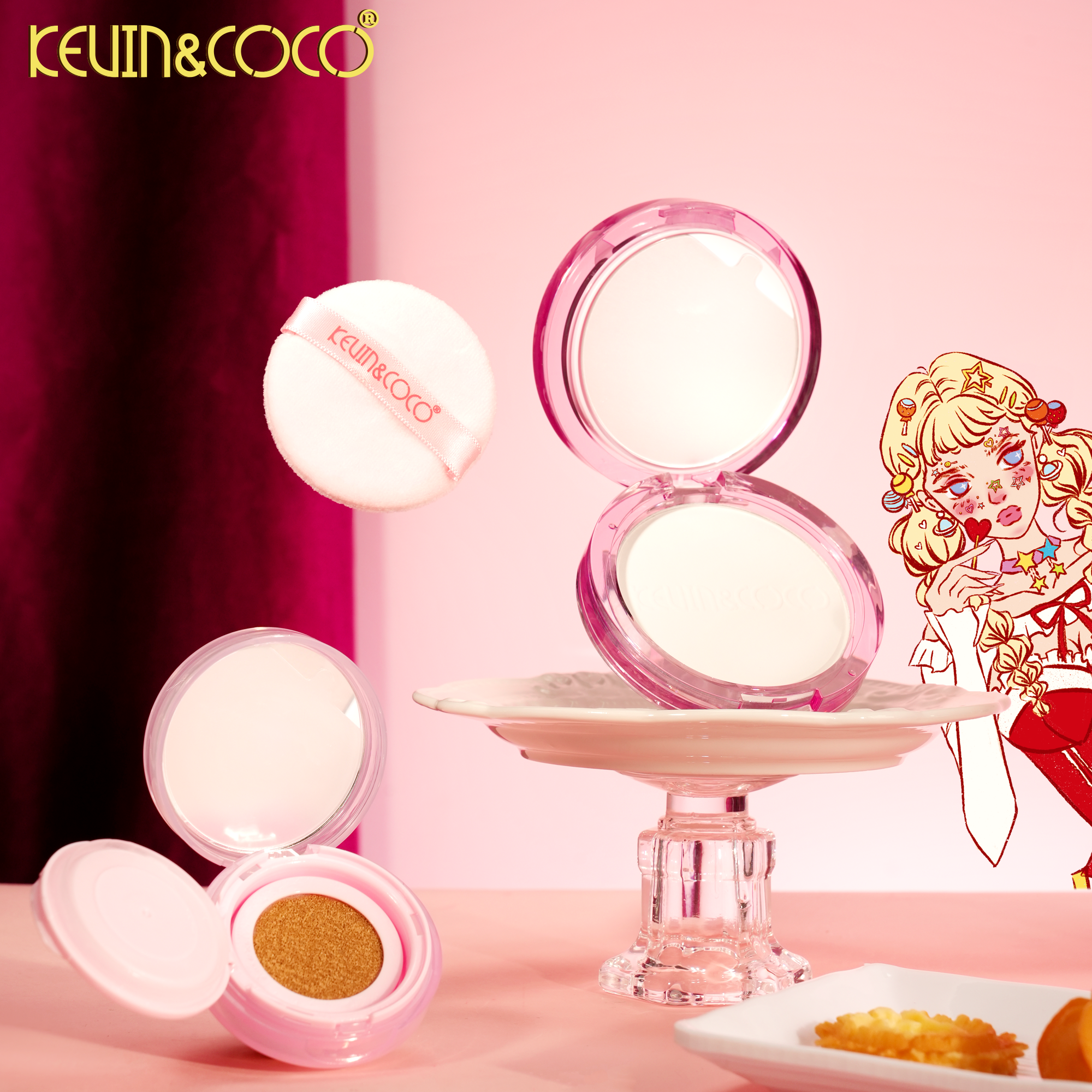 Lollipop Girl Makeup Set-6PCS(KC1257)