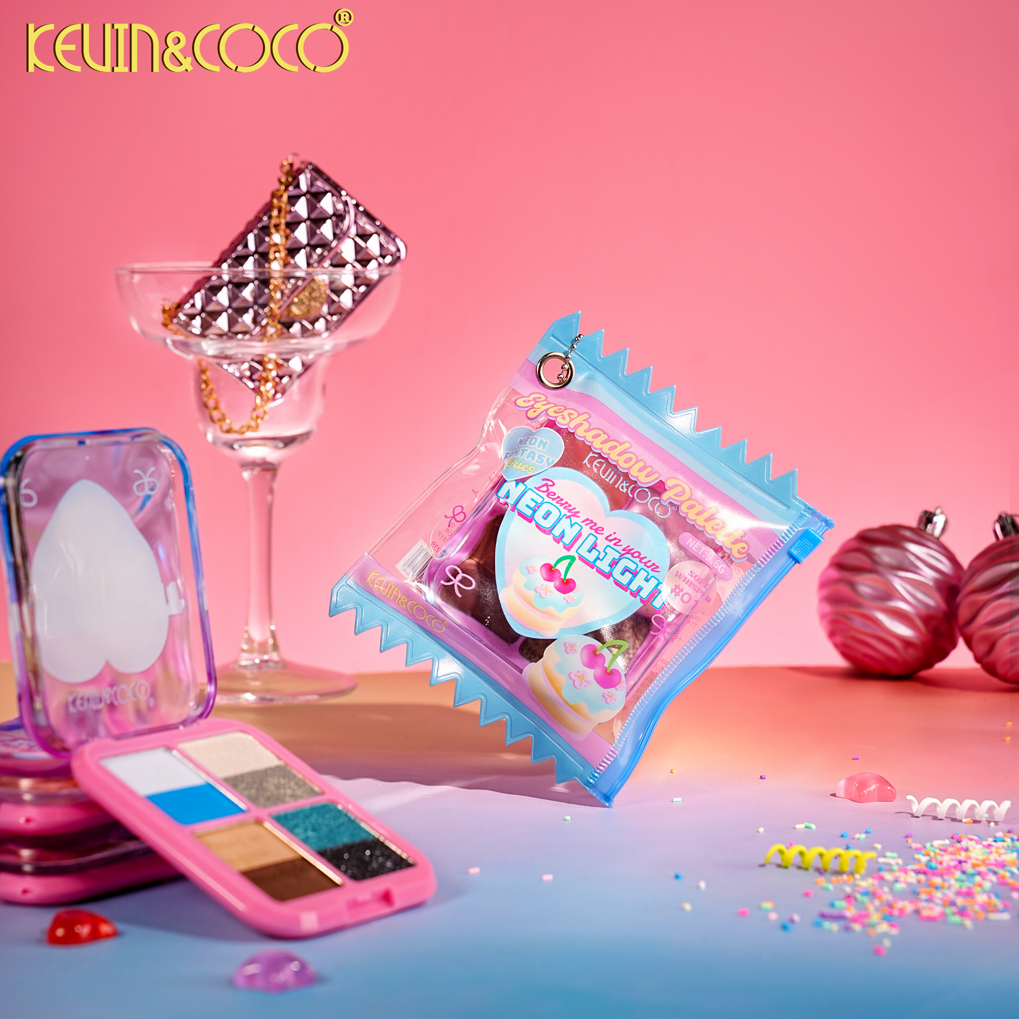Neon Fantasy 8-Color Eyeshadow Palette-24PCS(KC1239)