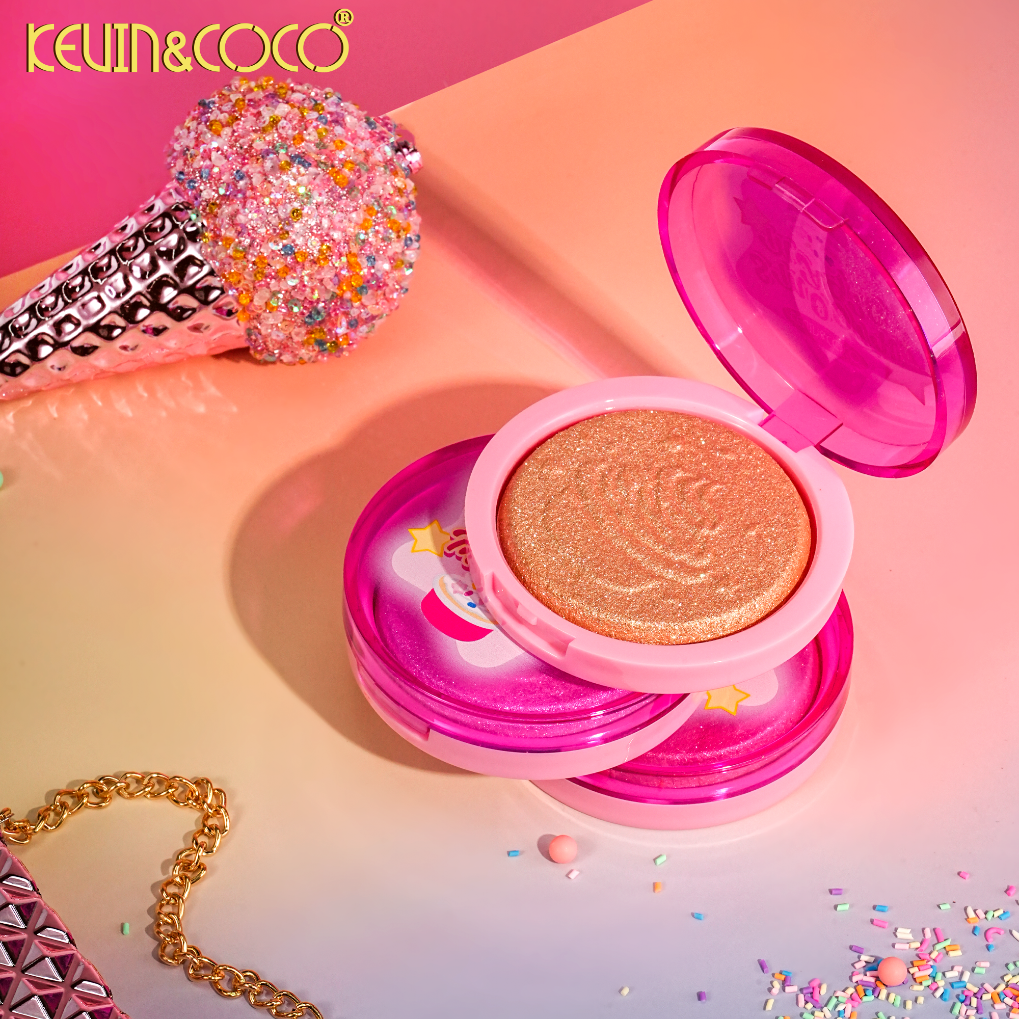 Neon Fantasy Highlighter Baked Powder-12PCS(KC1237)