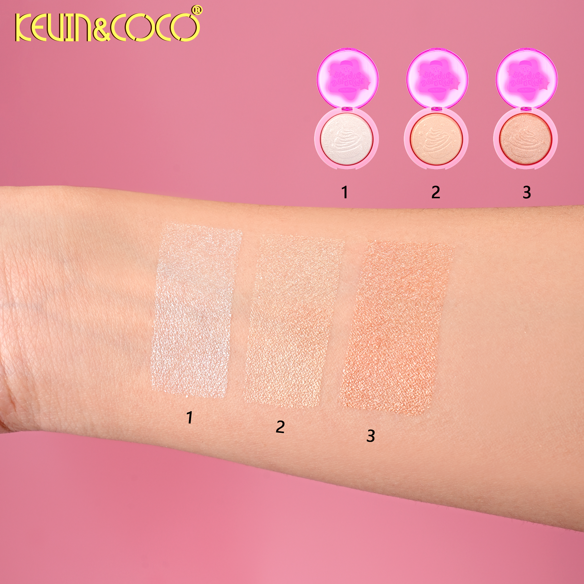 Neon Fantasy Highlighter Baked Powder-12PCS(KC1237)