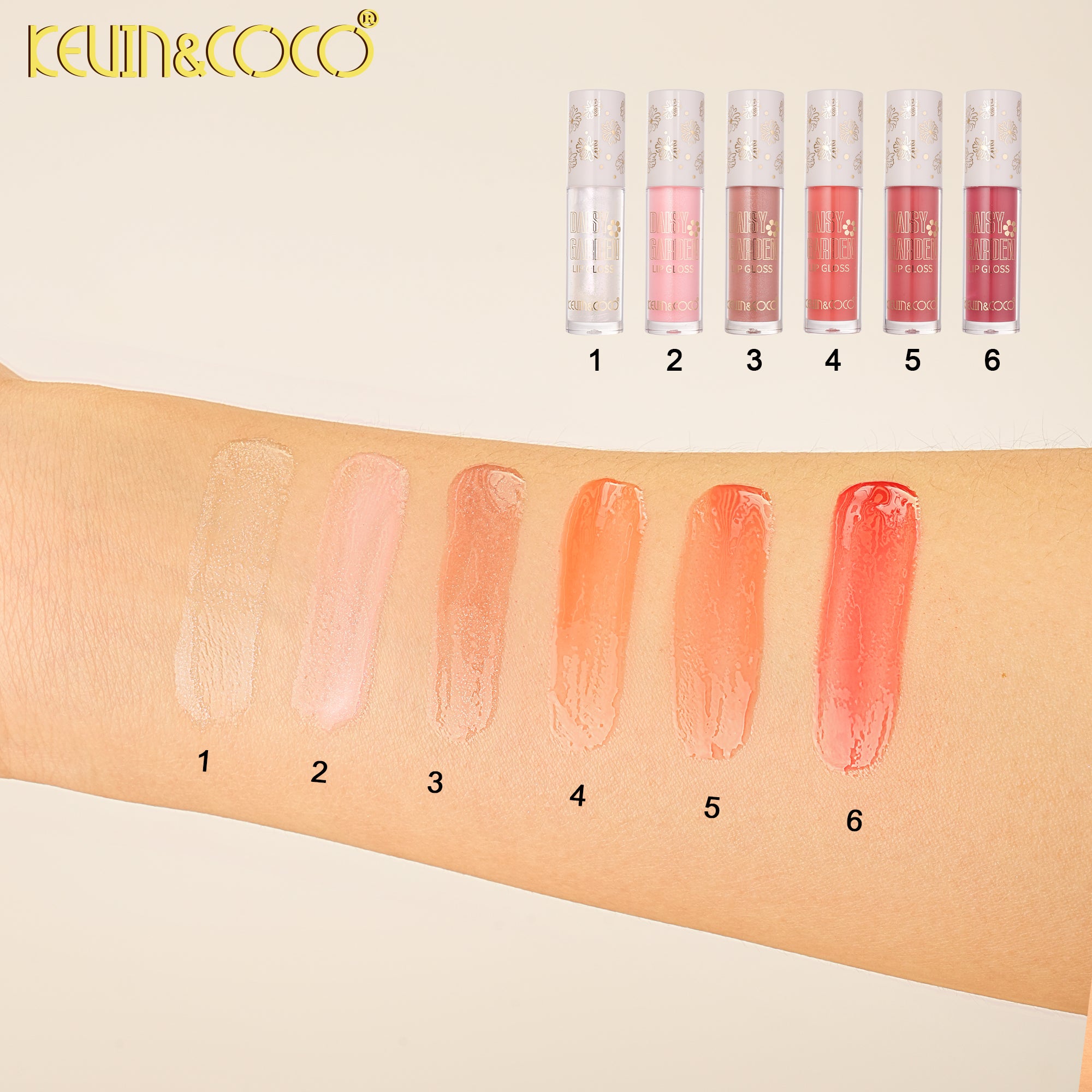 Daisy Riddle Cream Lip Glaze-36PCS(KC1347)