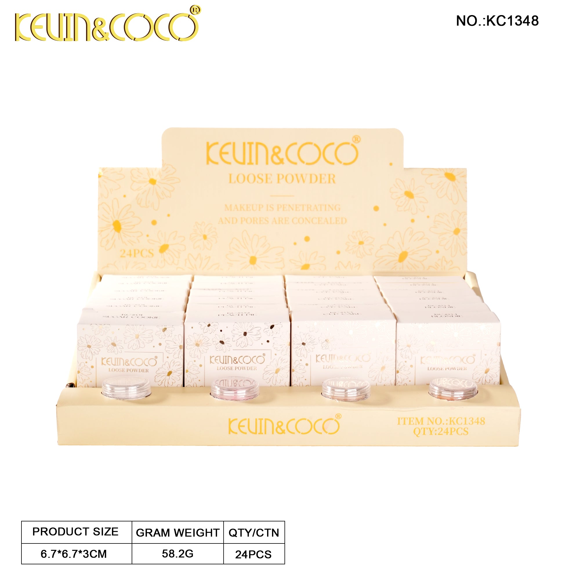 Daisy Riddle Finishing Powder-24PCS(KC1348)