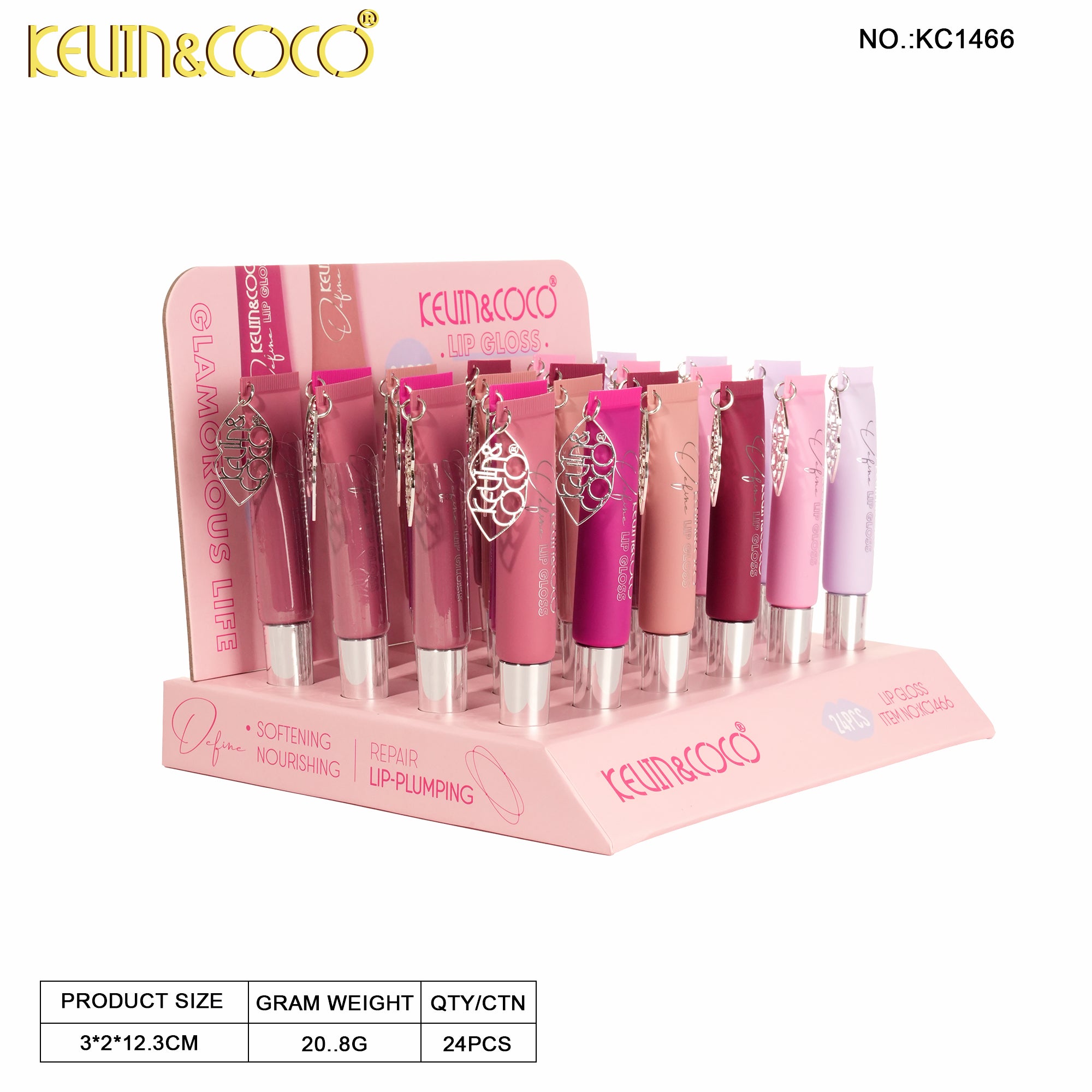 Haze Tinted Lip Gloss-24PCS(KC1466)
