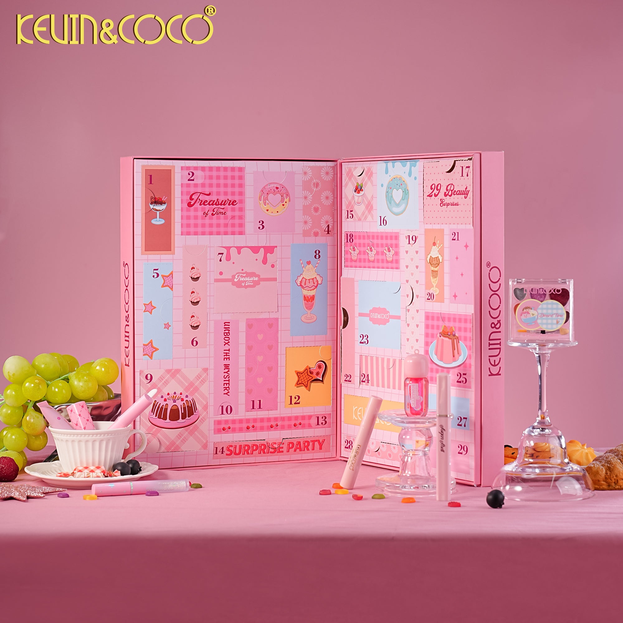 Beauty Advent Calendar: 29 Makeup Surprise Box（KC1684) | KEVIN&COCO