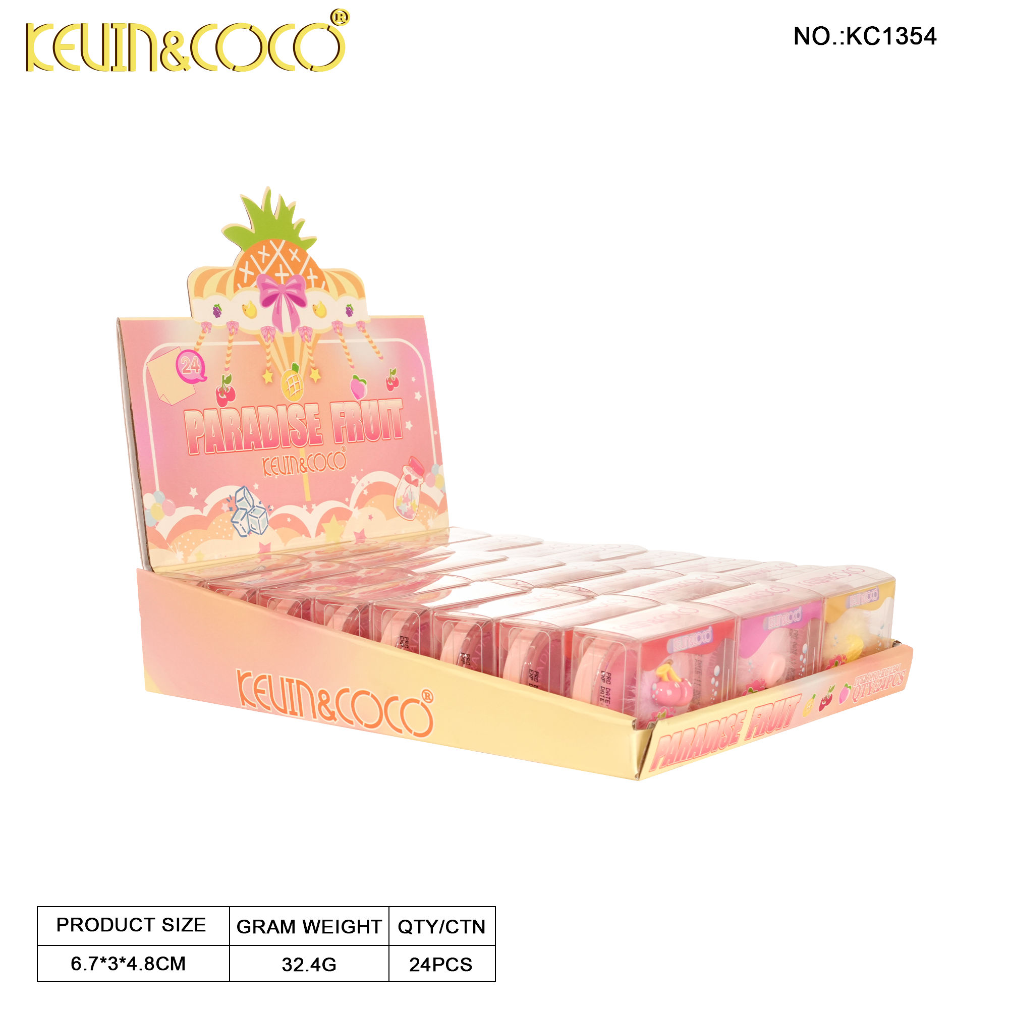 Fruit Paradise Blush Palette-24PCS（KC1345）