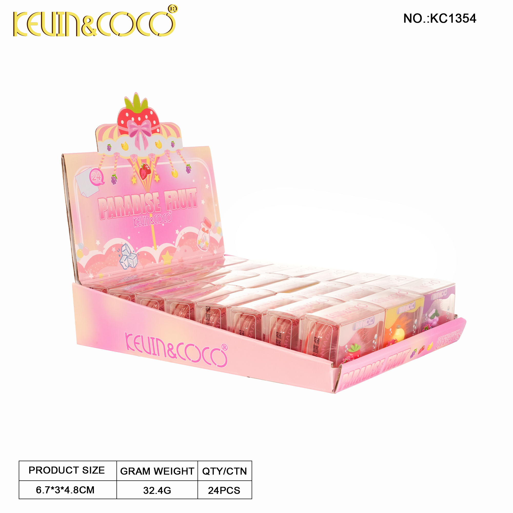 Fruit Paradise Blush Palette-24PCS（KC1345）