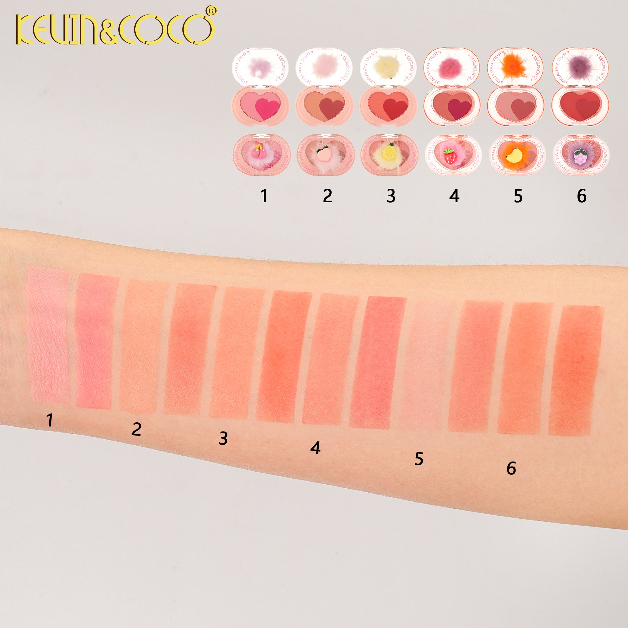 Fruit Paradise Blush Palette-24PCS（KC1345）