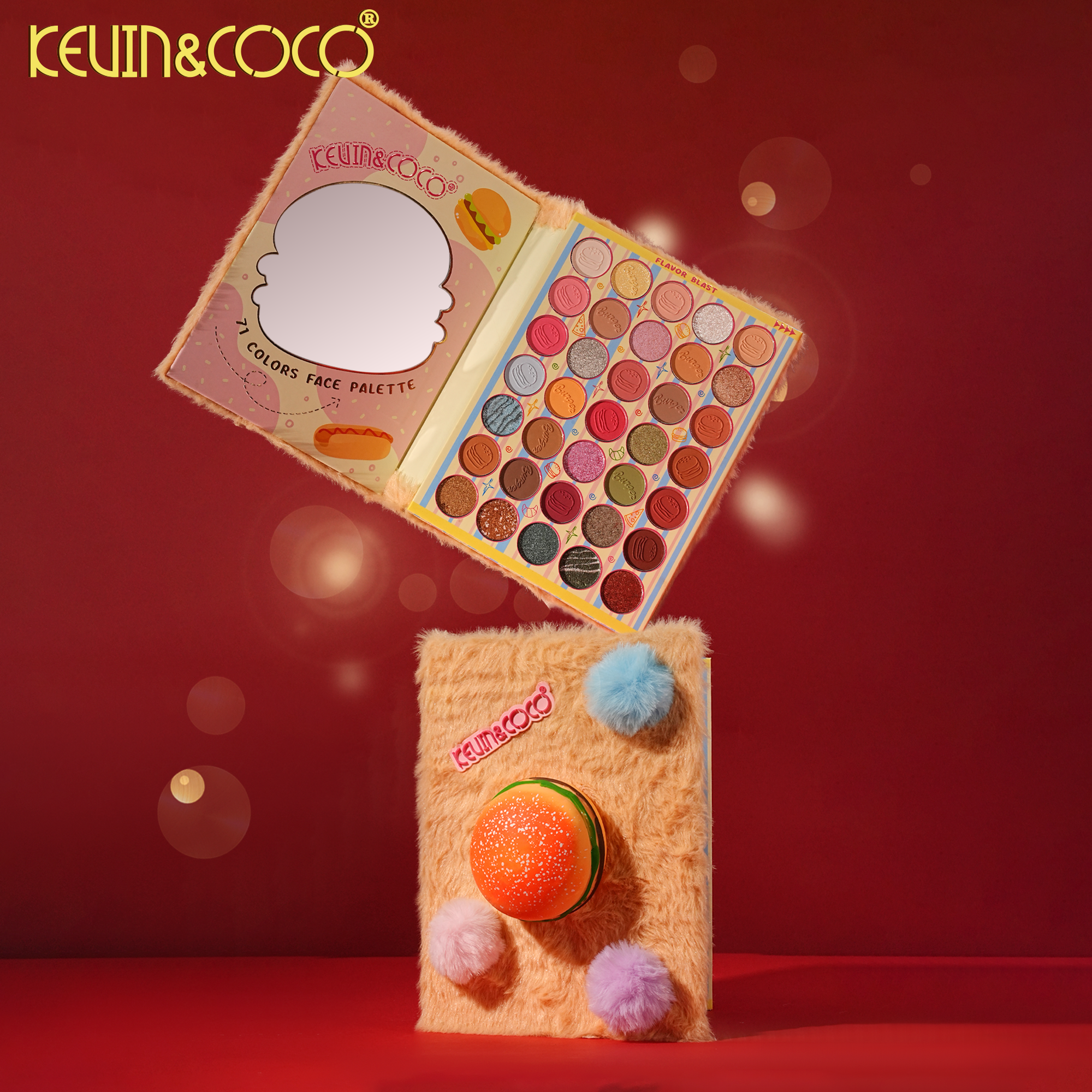 Burger Munchies Stress-Relief Makeup & Paper Pad Set-6PCS(KC1462)