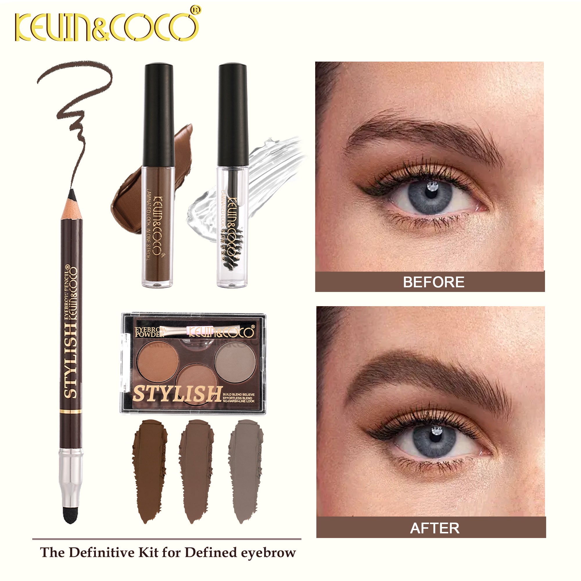 Brow & Lash Define Mini Kit-6PCS(KC1556)