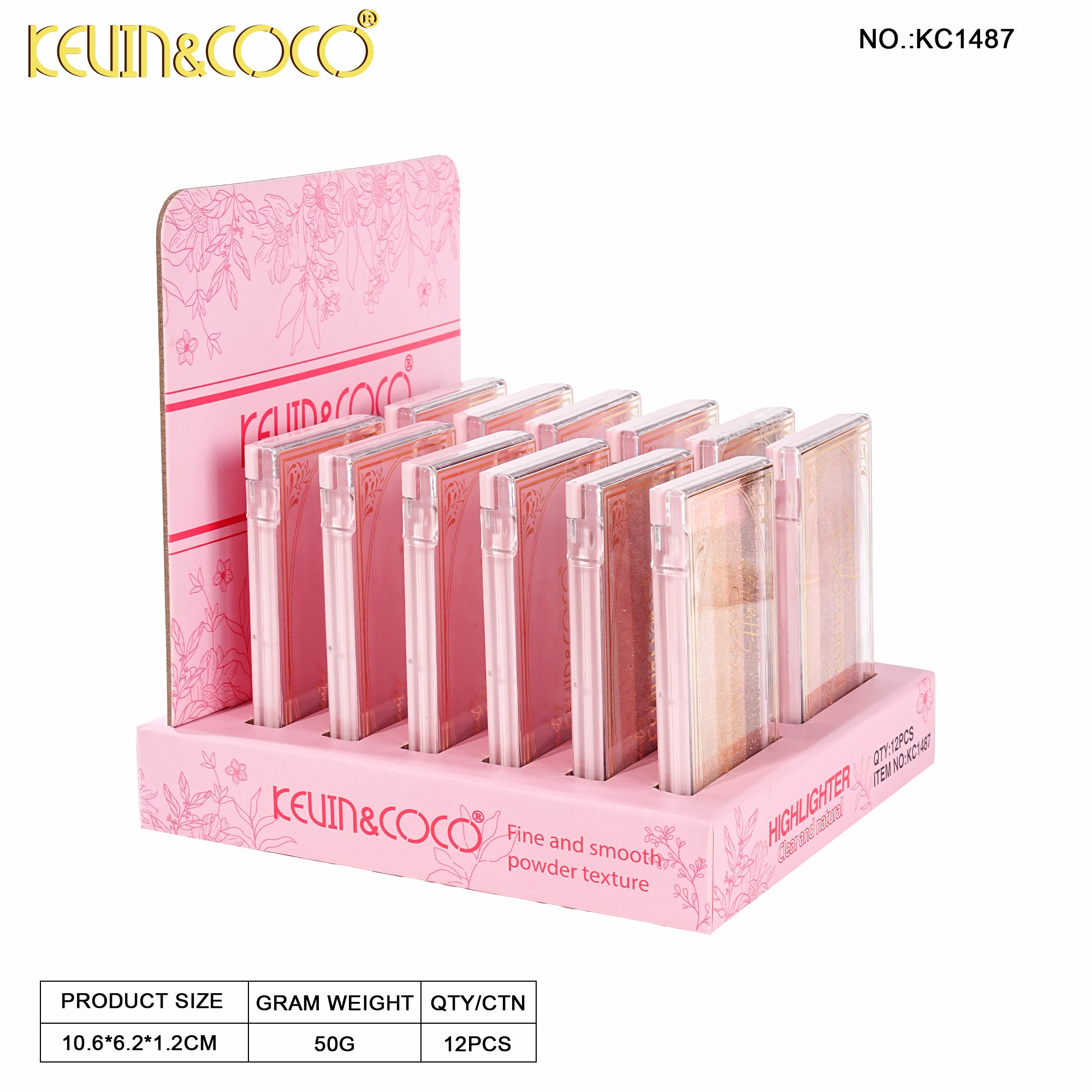 Soft Bloom Highlighter-12PCS(KC1487)