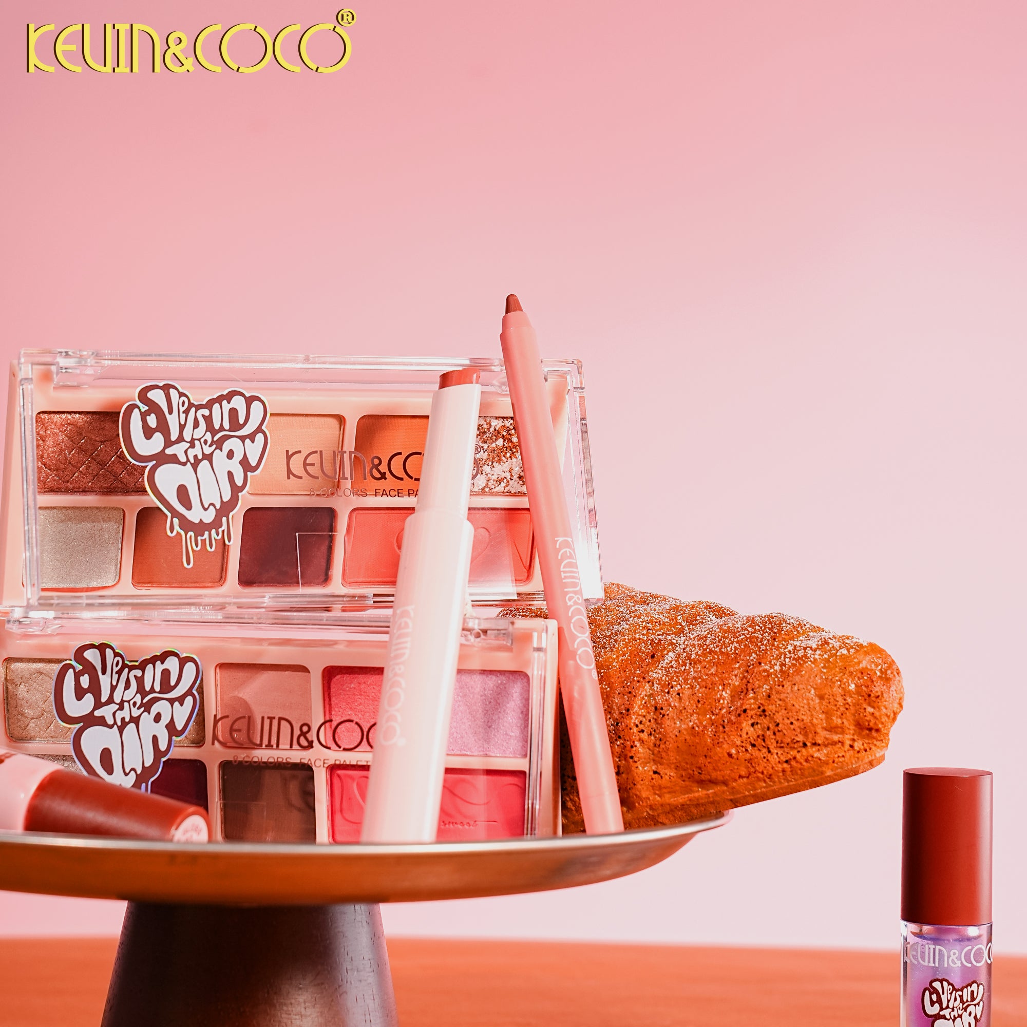 Sweet Chocolate Press-To-Use Lip Set-12PCS(KC1503/KC1504) | KEVIN&COCO