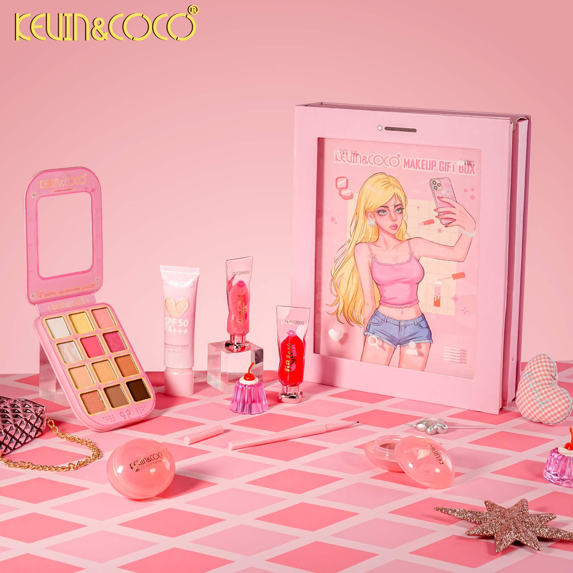 Phone-Shaped Makeup Gift Set -6PCS(KC1560)