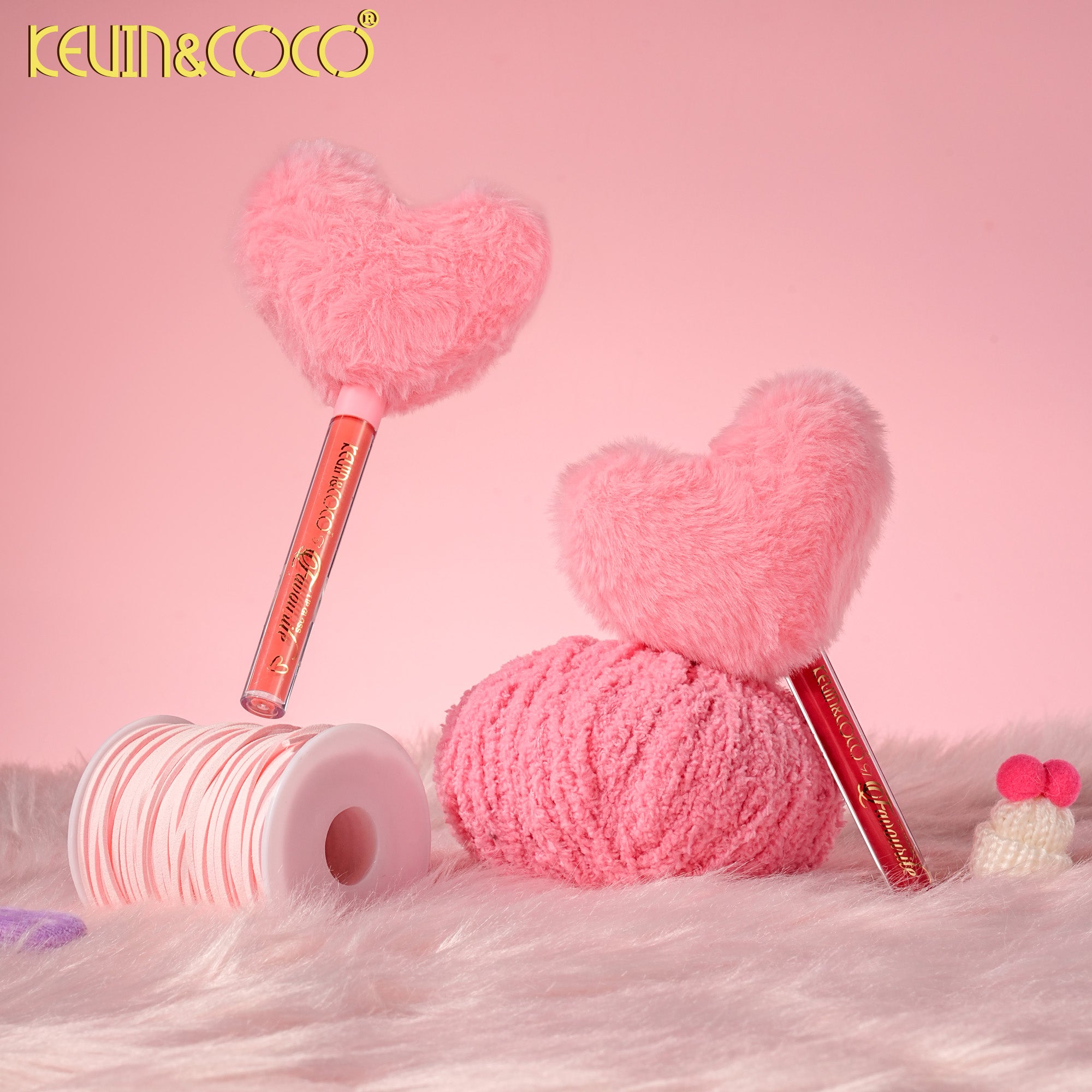 Heart-Felt Gloss: Sugar Dew & Velvet Cream Lip Glaze-12PCS(KC1641)