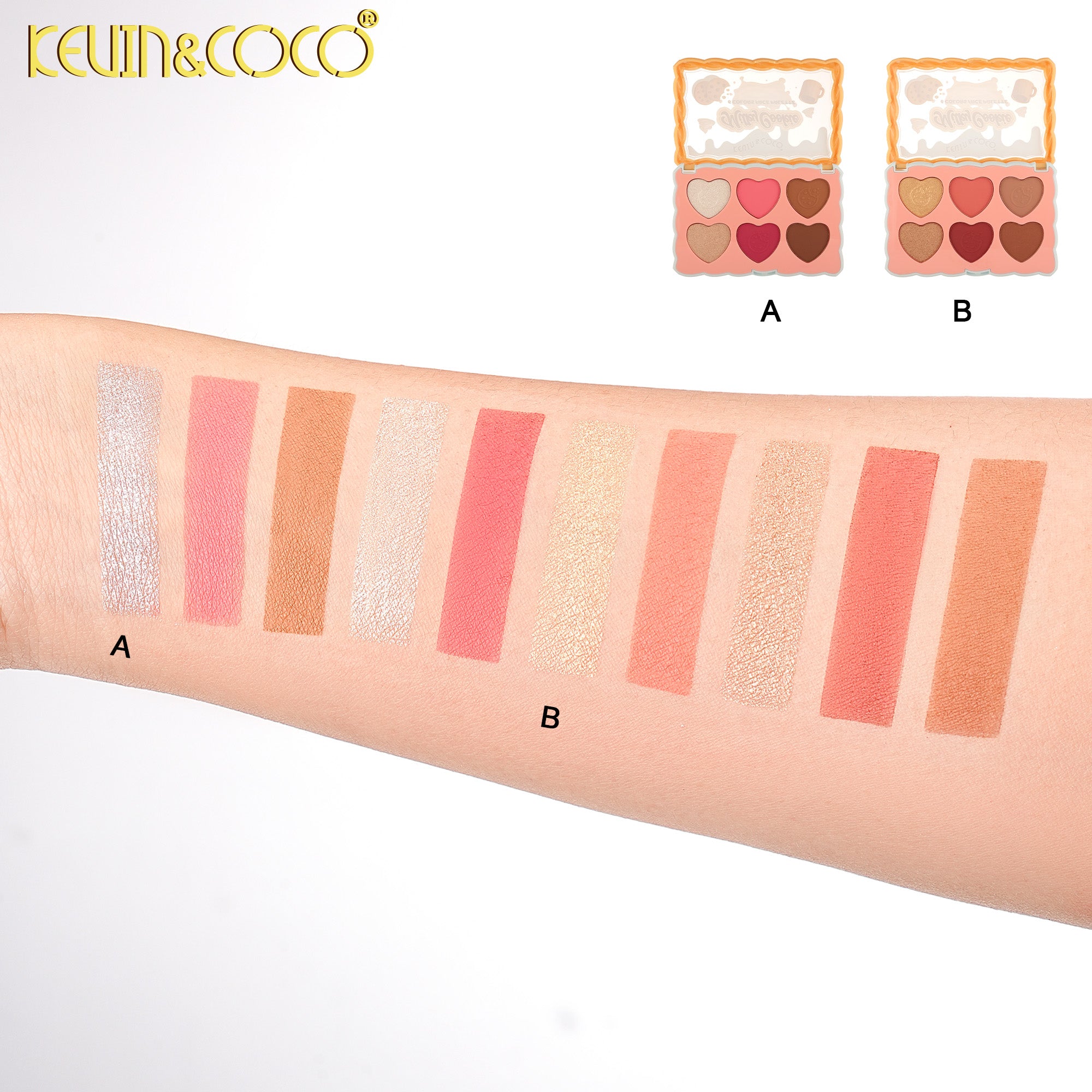 Afternoon Tea Biscuits 6-Color Face Palette-12PCS(KC1422/KC1423)