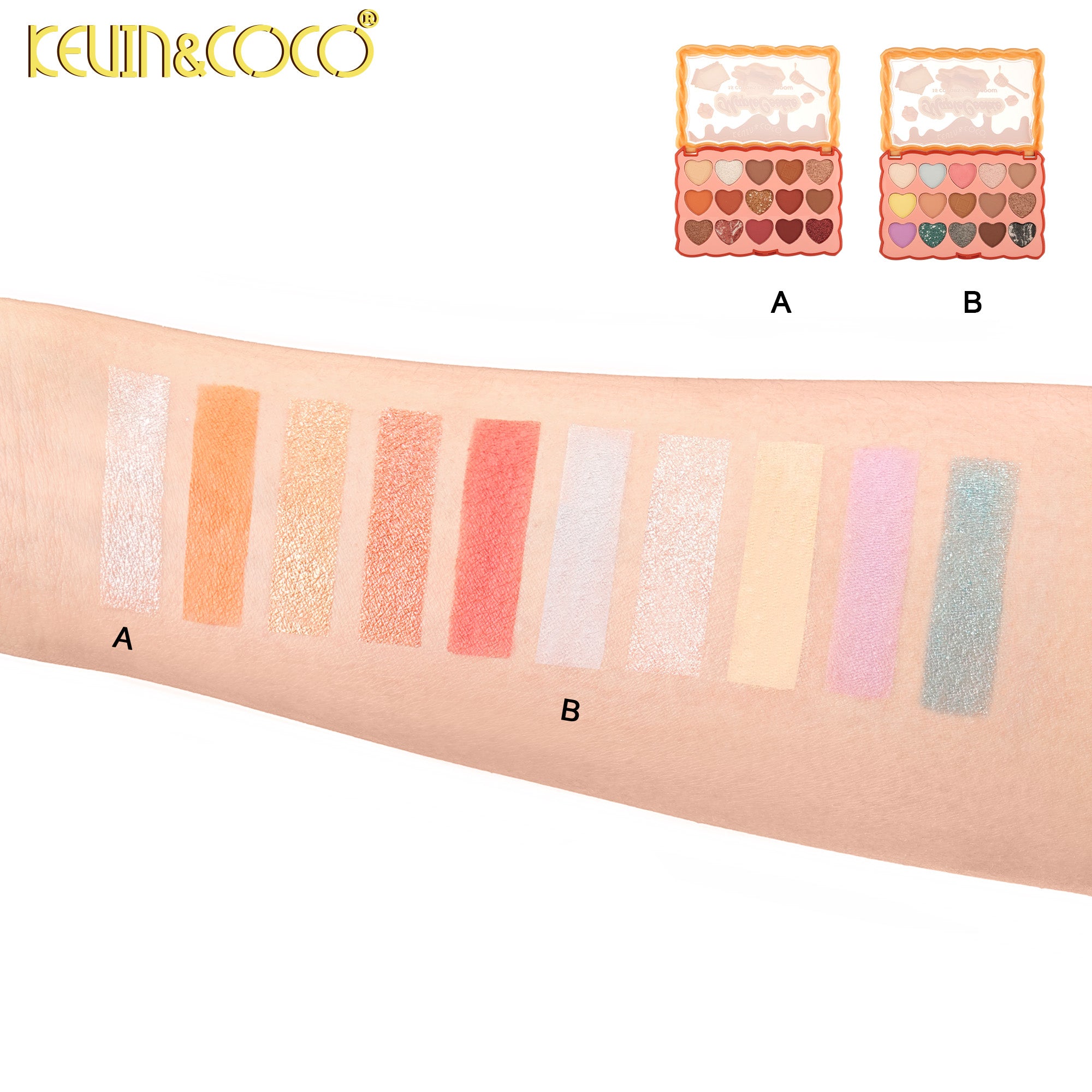 Afternoon Tea Biscuits 6-Color Face Palette-12PCS(KC1422/KC1423)