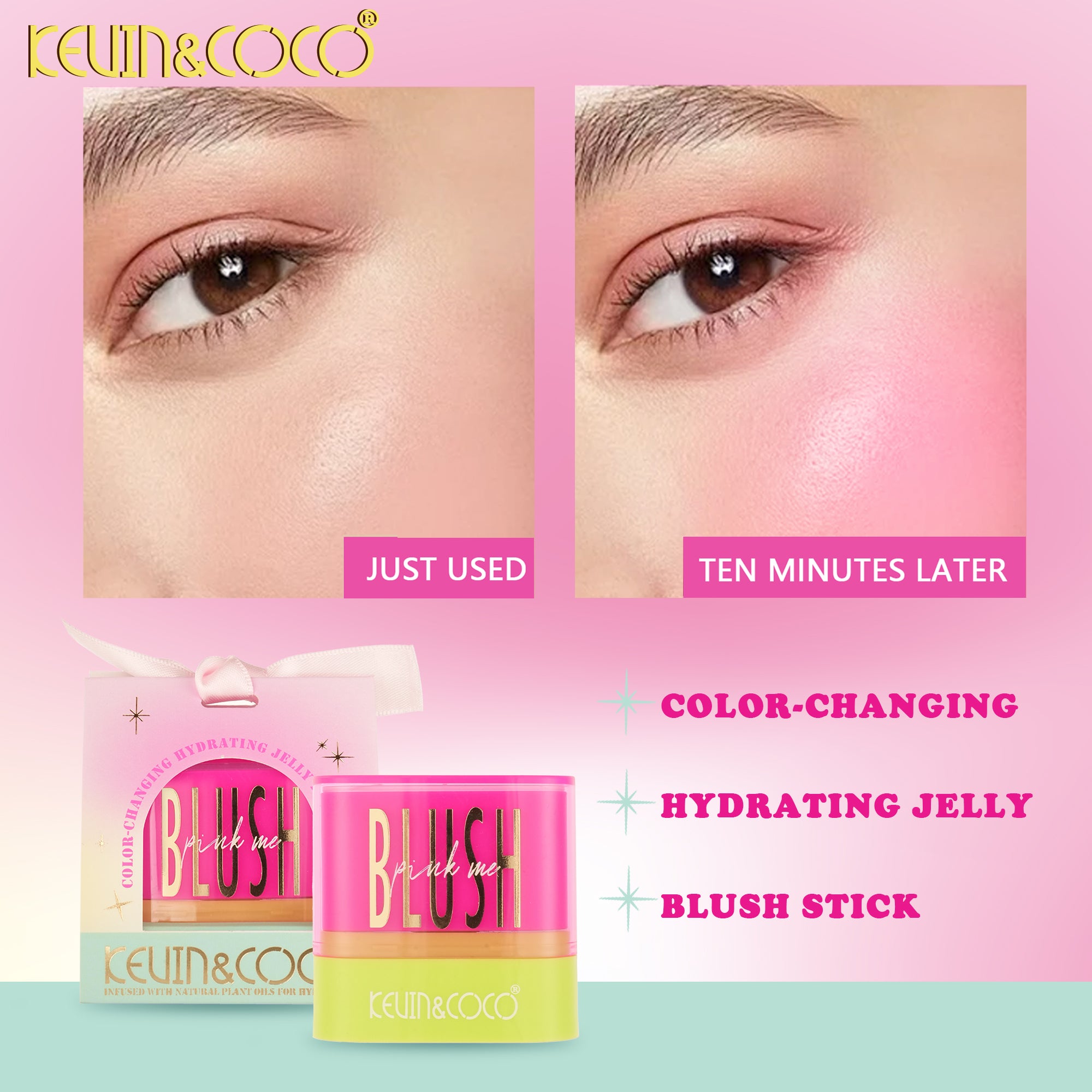 Color-Shift Jelly Blush Stick-12PCS(KC1542)