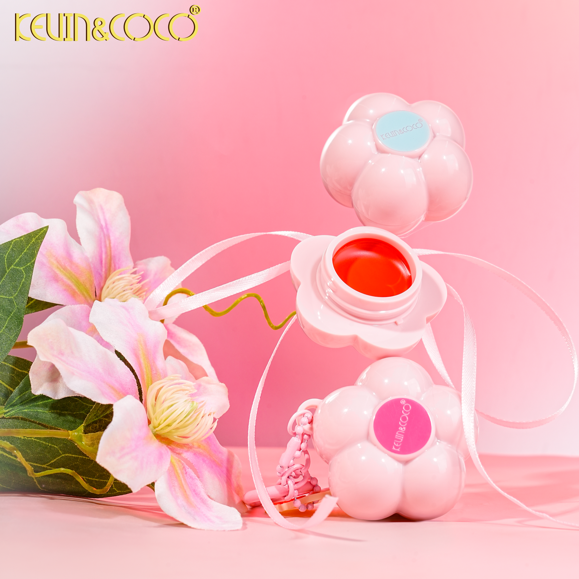 Floral Bloom Multi-Use Cream Blush & Lip Tint-24PCS(KC1427)