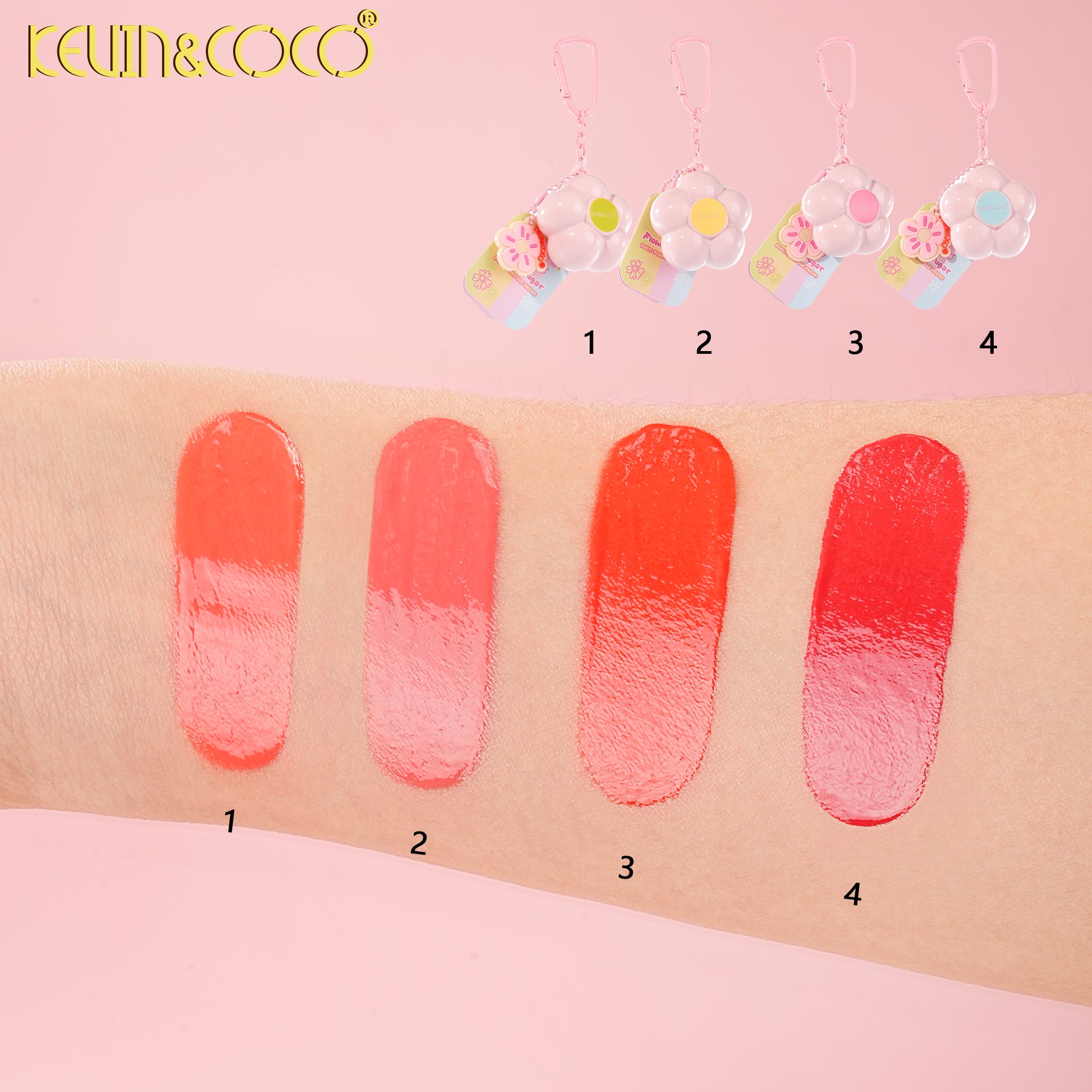 Floral Bloom Multi-Use Cream Blush & Lip Tint-24PCS(KC1427)