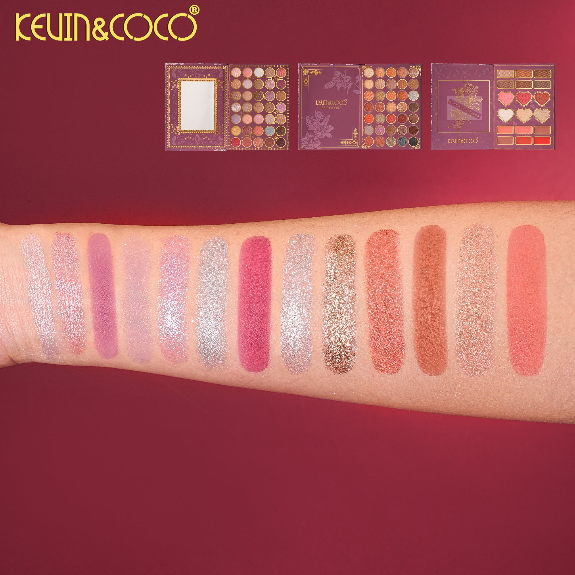 Honey Crystal 88-Color All-in-One Face Palette-6PCS(KC1491)