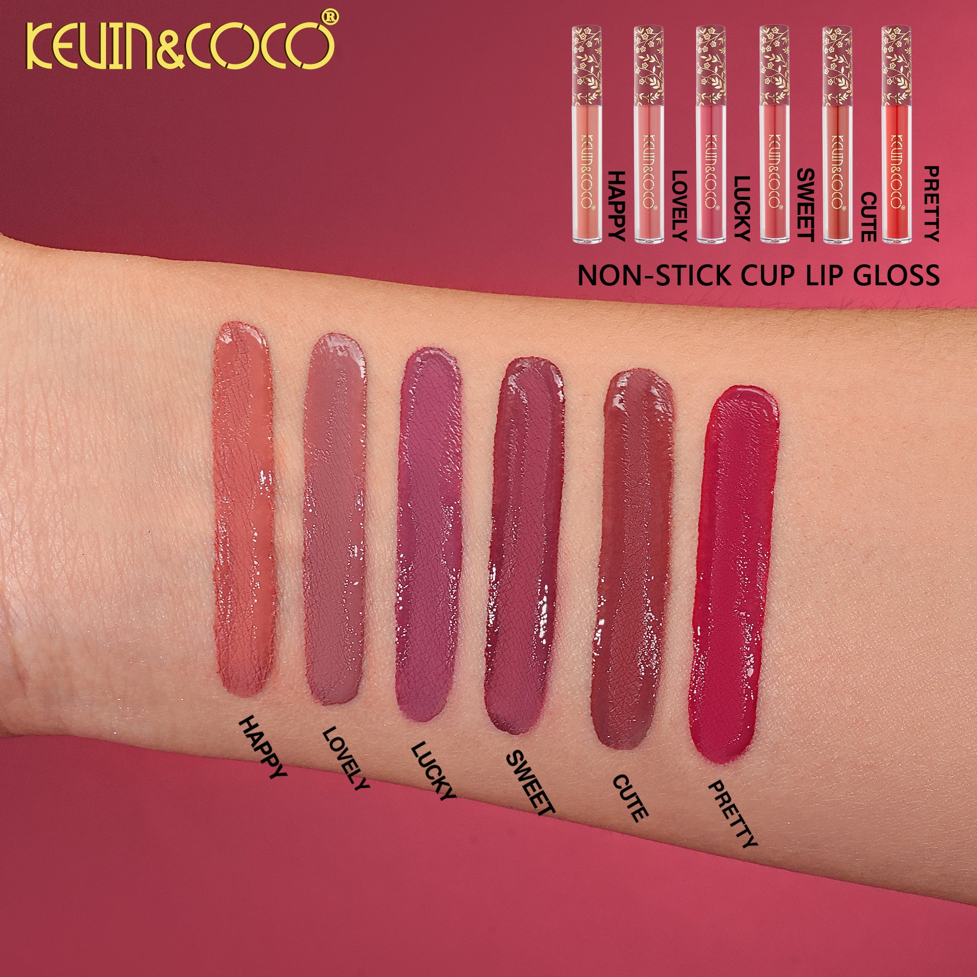 Honey Crystal Long-Lasting Lip Gloss-24PCS(KC1492)