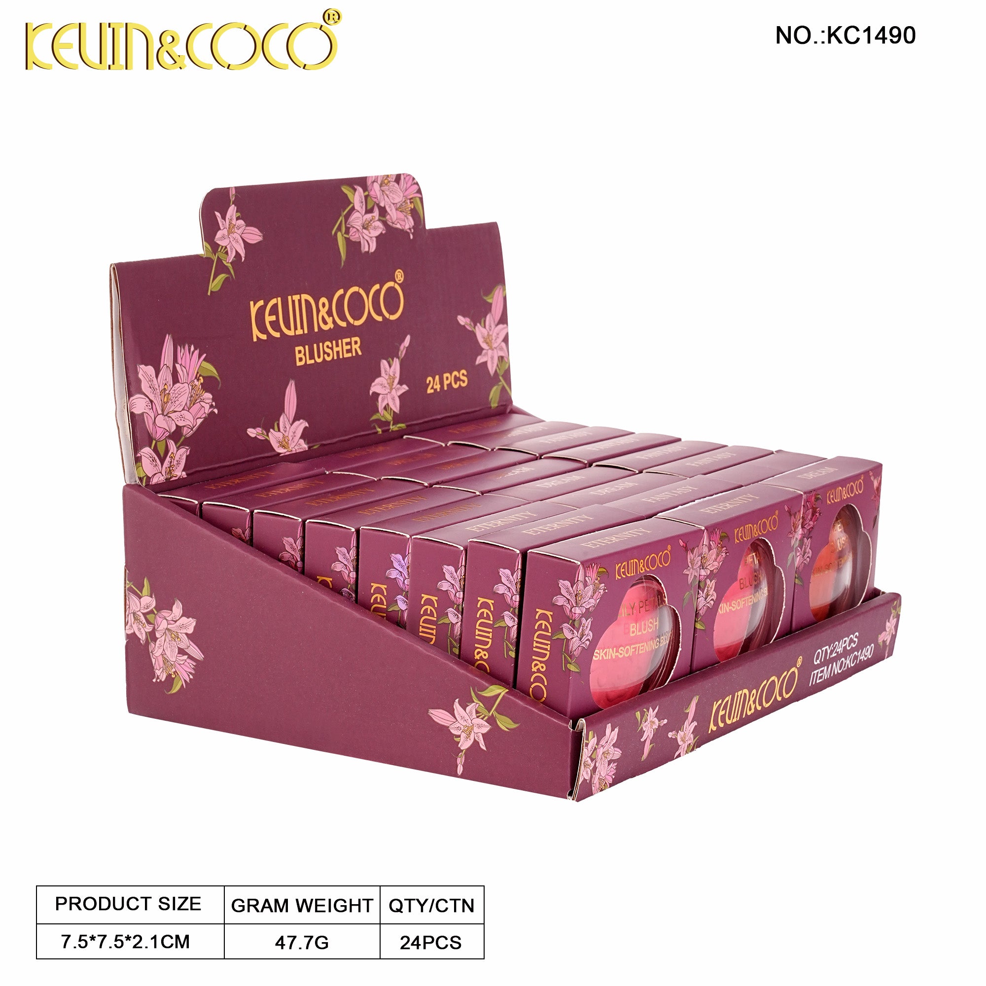 Honey Crystal Blush-24PCS(KC1490)