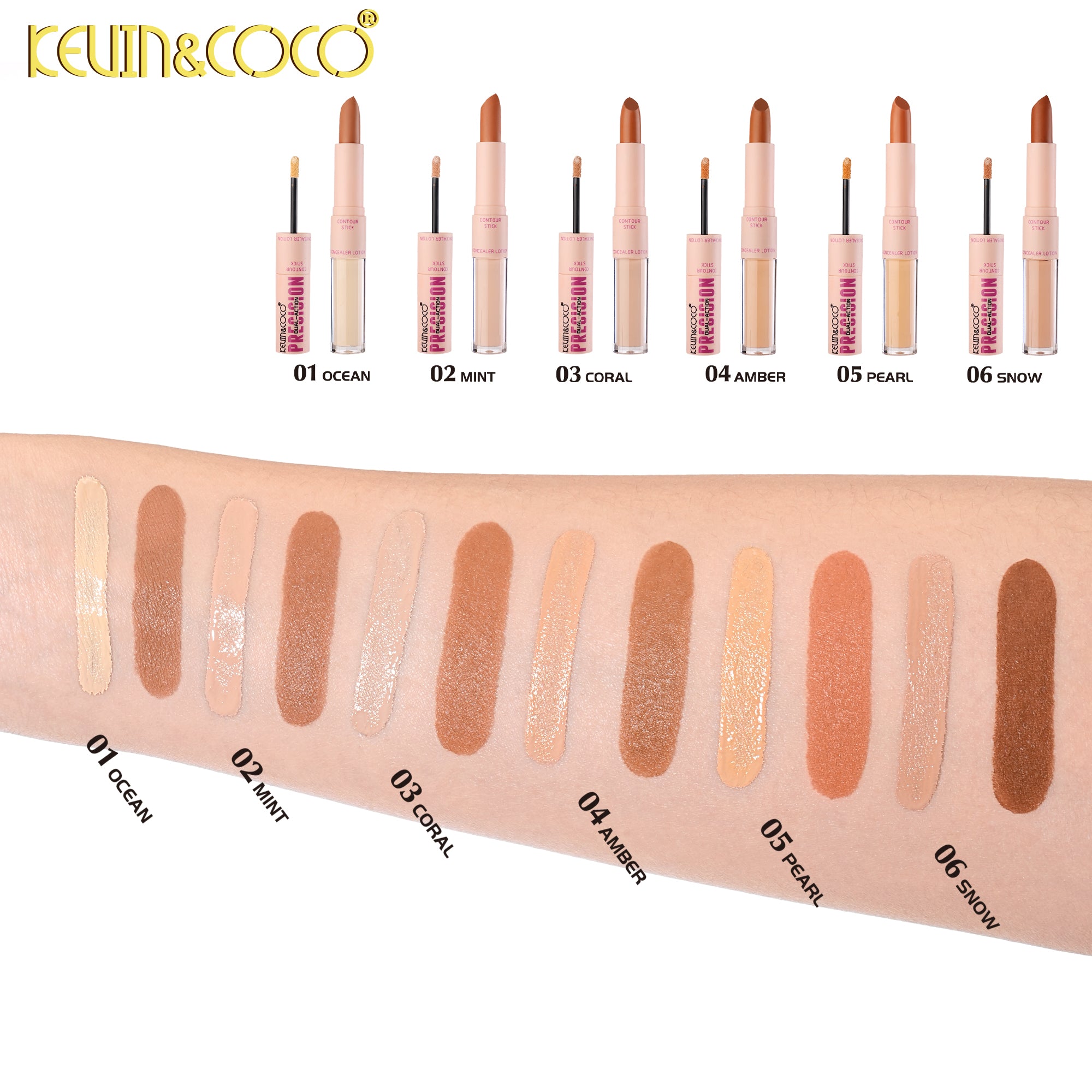 Nano Dual-Ended Concealer & Contour Liquid-24PCS(KC1477)