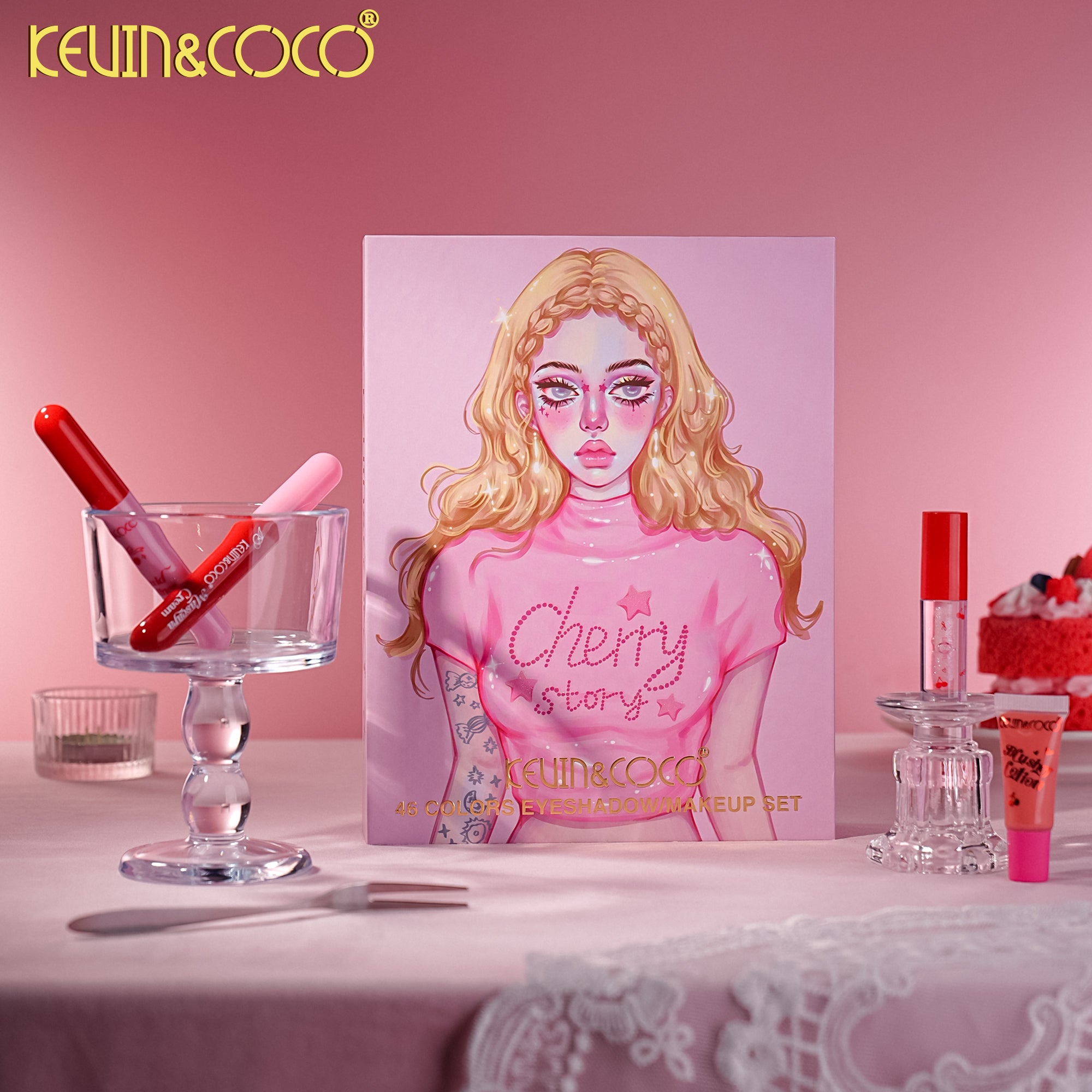 Sweet Temptation Three-Tiered Paper Palette-6PCS (KC1265) | KEVIN&COCO