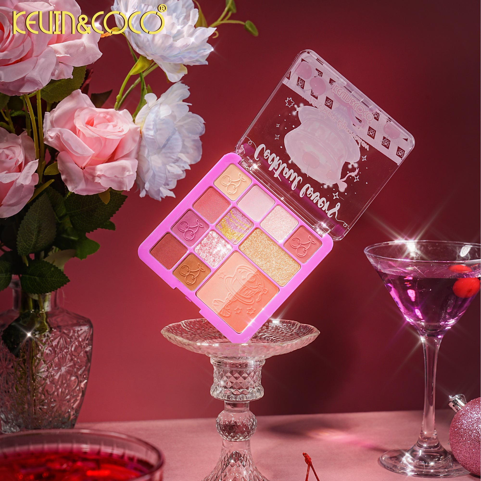 Tipsy Hour 12-Color Eyeshadow Palette-24PCS(KC1428)