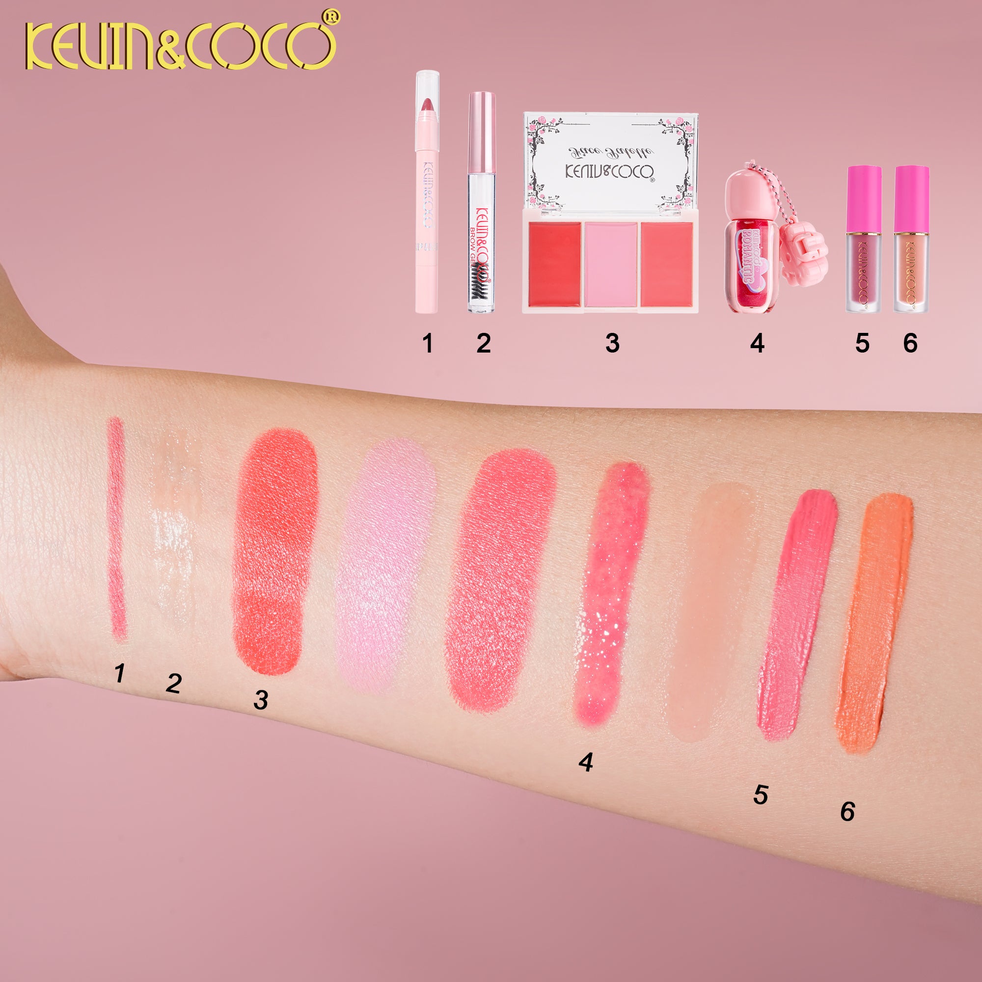 Sweet Cream Soft-Focus Blush & Lip Kit-6PCS(KC1775)