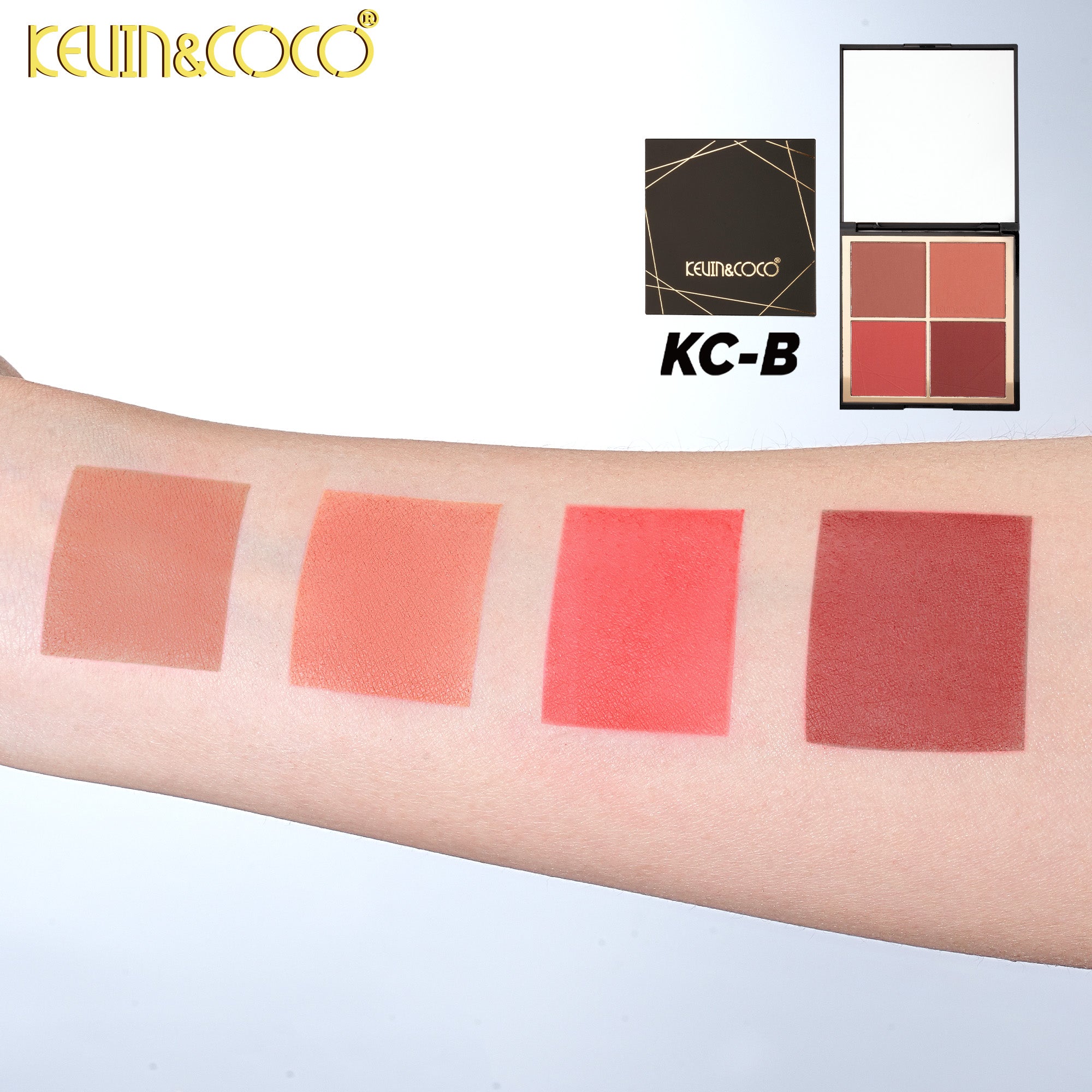 Sweetheart Cheeks Dessert-Inspired Blush Palette-12PCS(KC1328/KC1375)