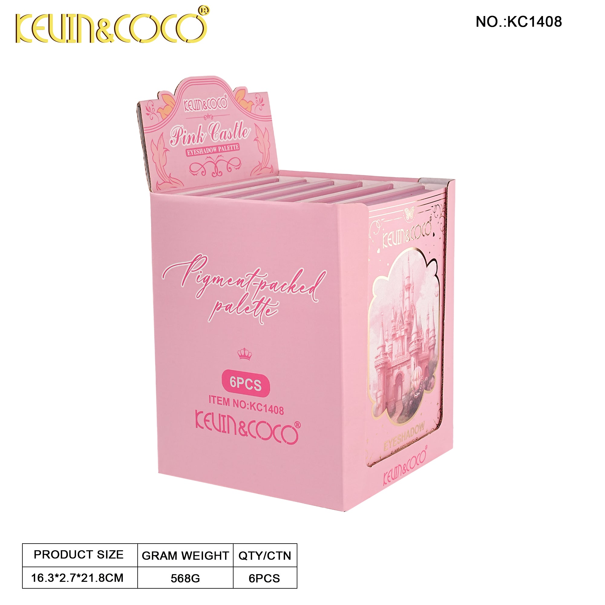 Pink Fairy Tale 85-Color Paper Palette Kit-6PCS(KC1408)