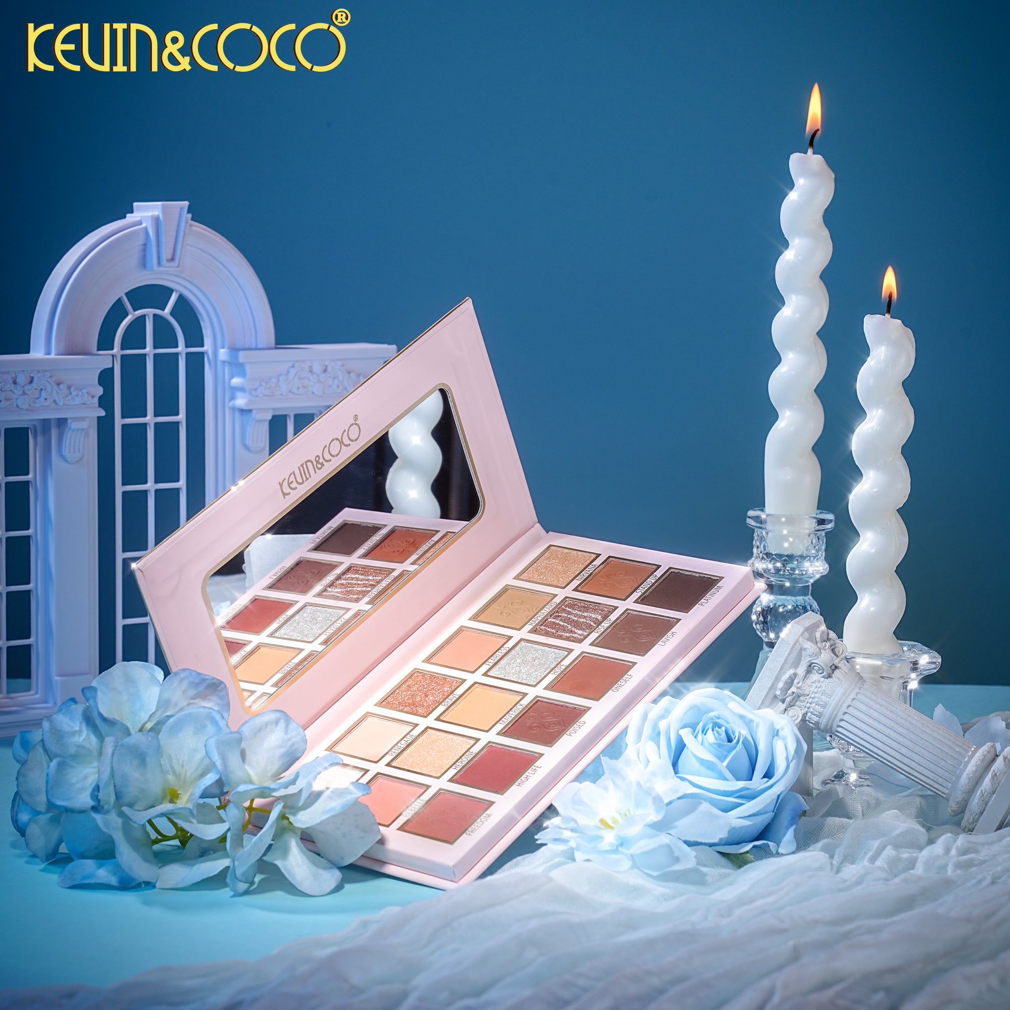 Halo Love 18-Color Crushed Diamond Eyeshadow Palette-6PCS(KC1468)