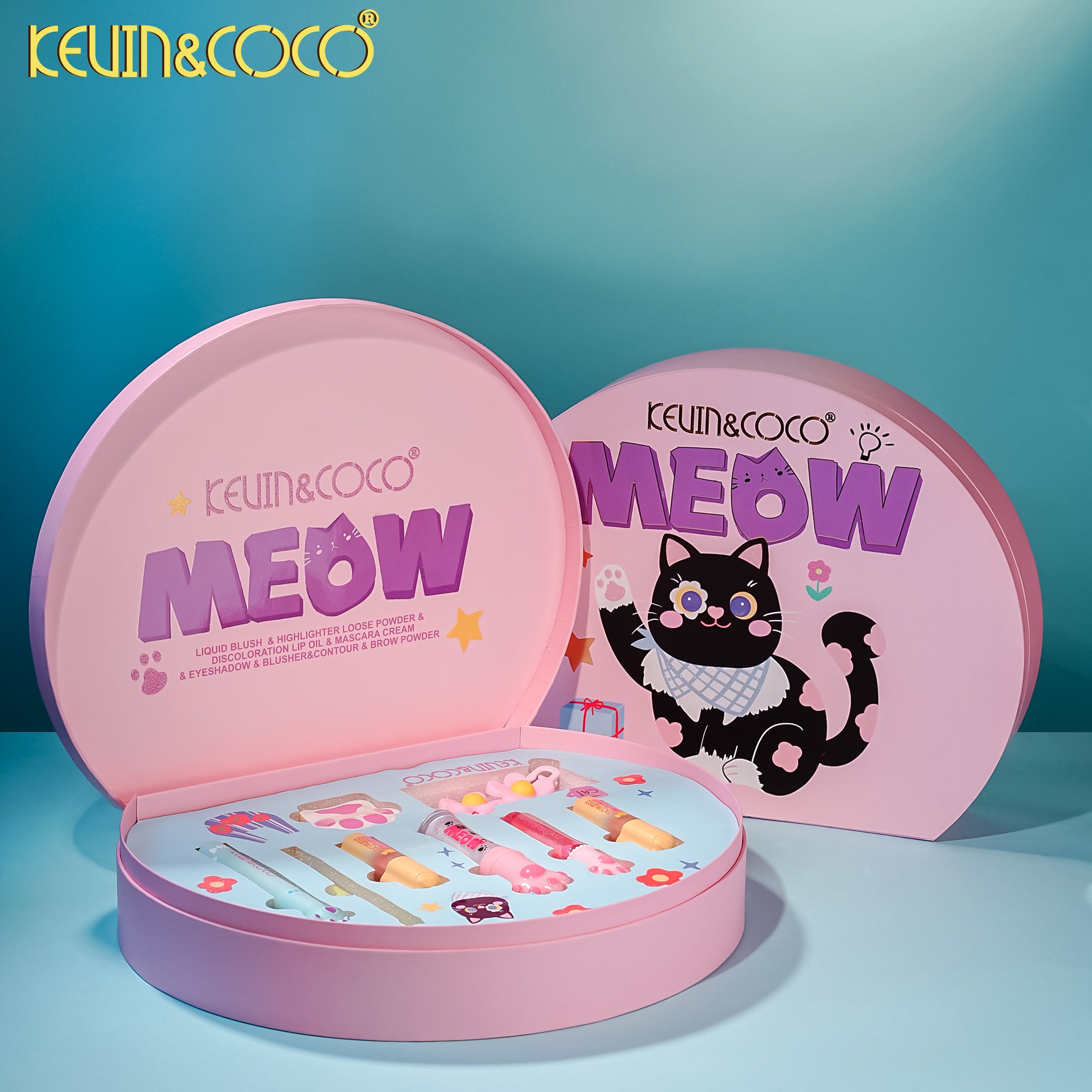 Ocean Cat Double-Decker Makeup Kit-6PCS(KC1500)