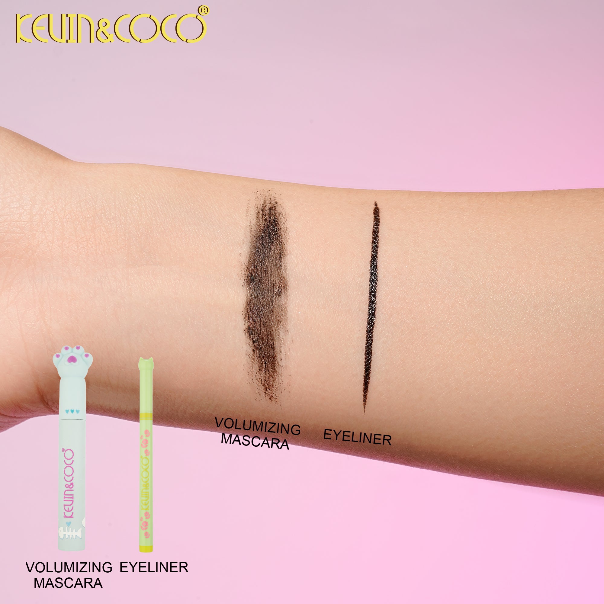 Ocean Cat Eye Eyeliner + Mascara Duo-12PCS(KC1371)