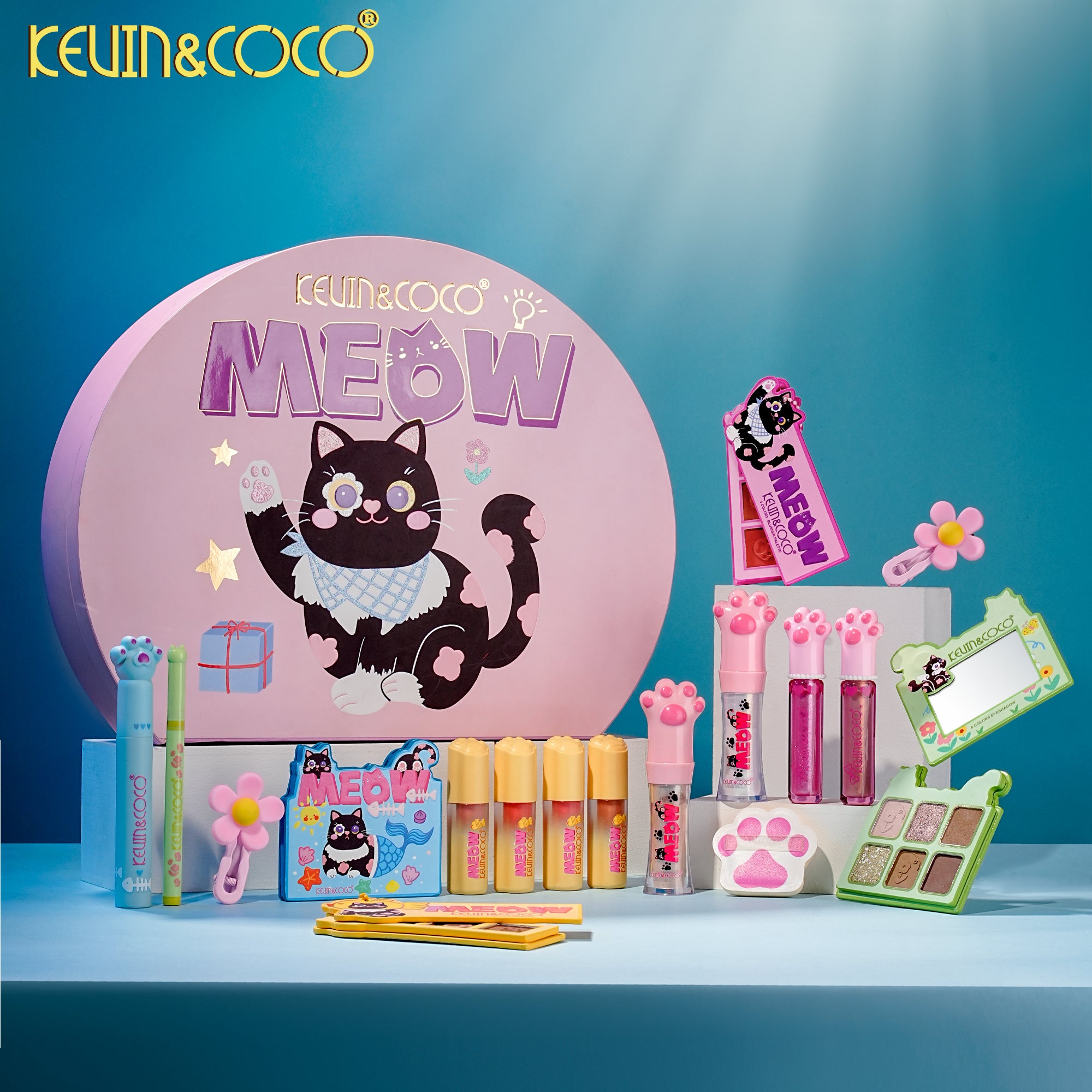 Ocean Cat Eye Eyeliner + Mascara Duo-12PCS(KC1371)