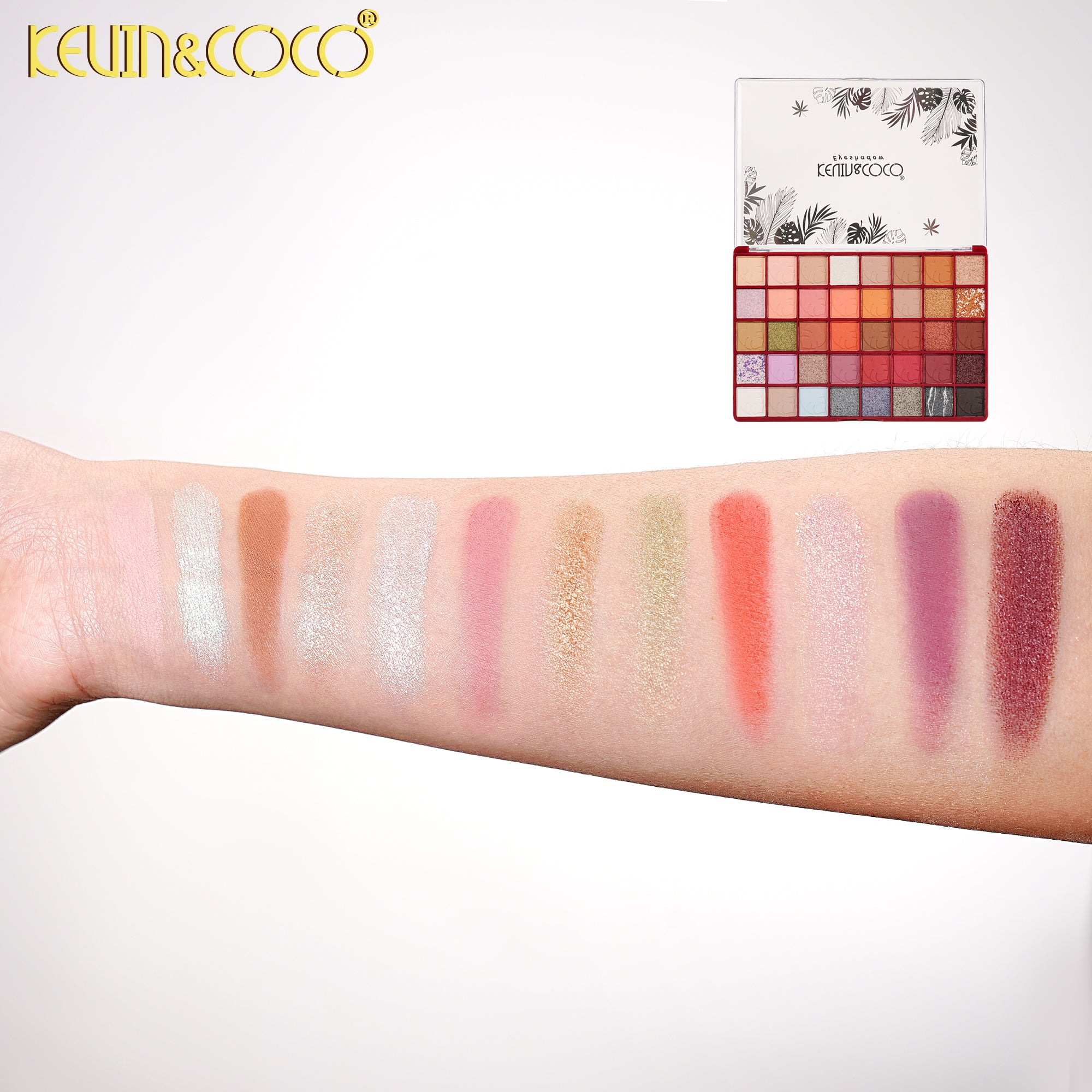 Golden Glow 40-Color Eyeshadow Palette-12PCS(KC1382)