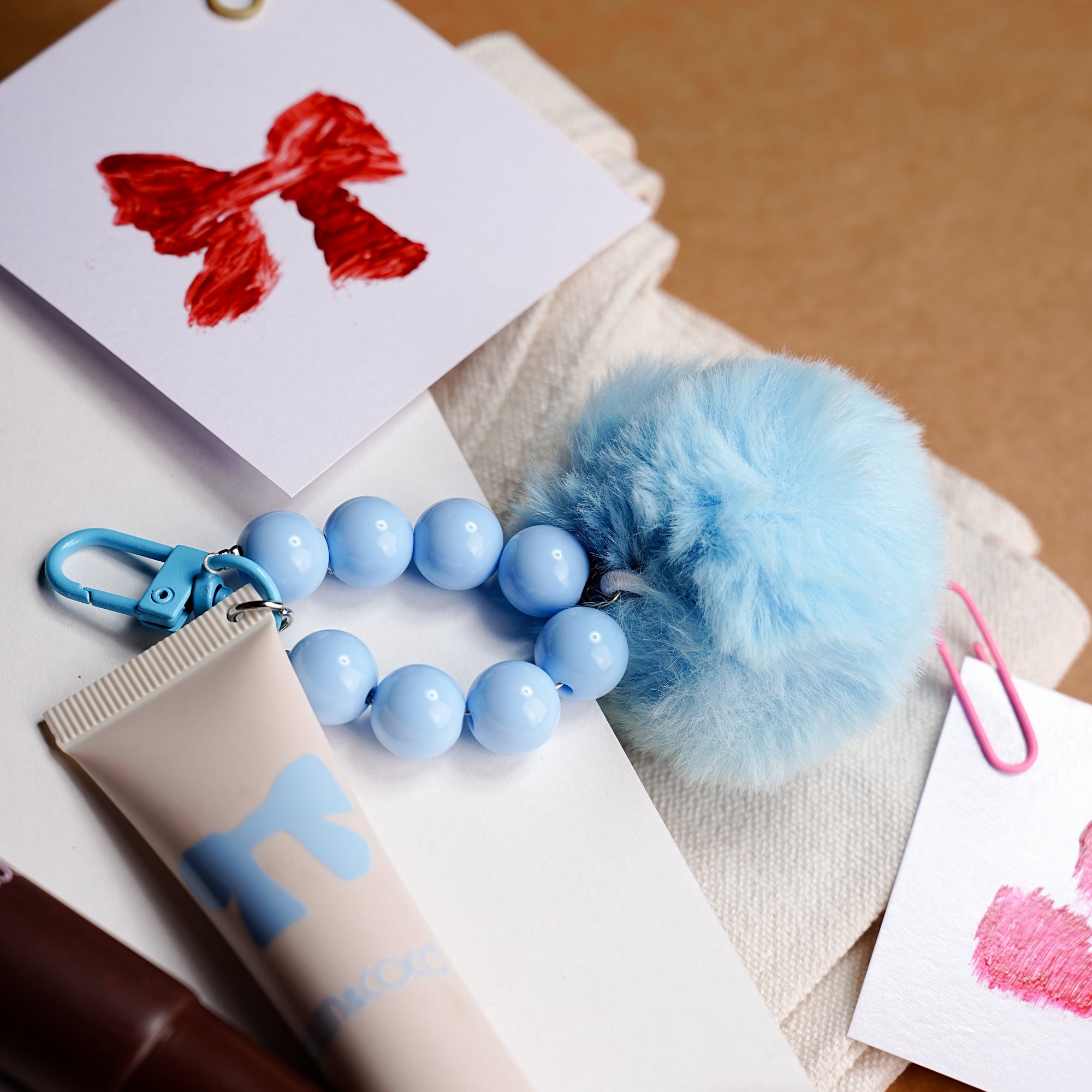 Big Kid Liquid Blush with Pom-Pom Phone Strap-24PCS(KC1440)
