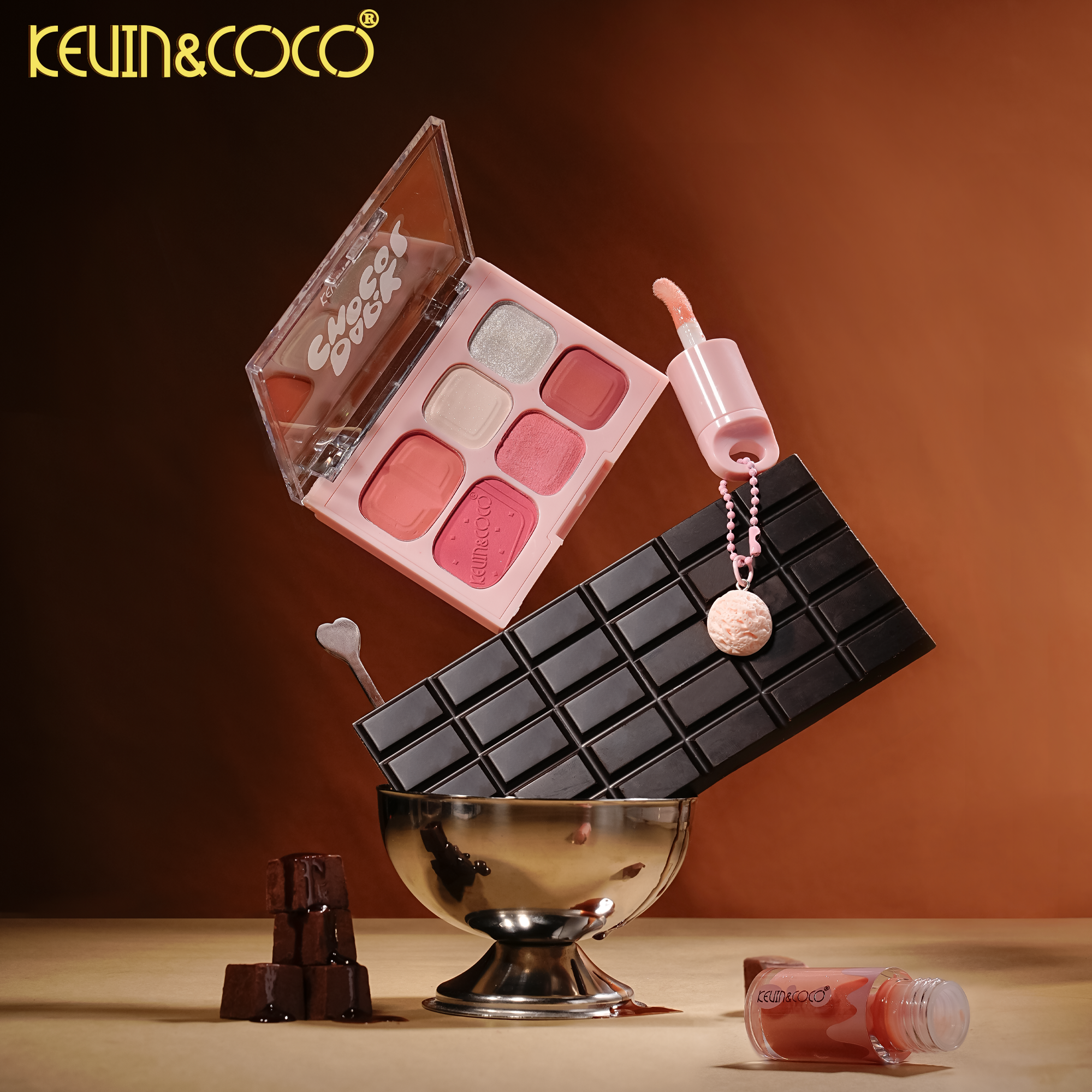 Chocolate Bliss - Blush Powder + Blush Liquid Duo-6PCS(KC1326)