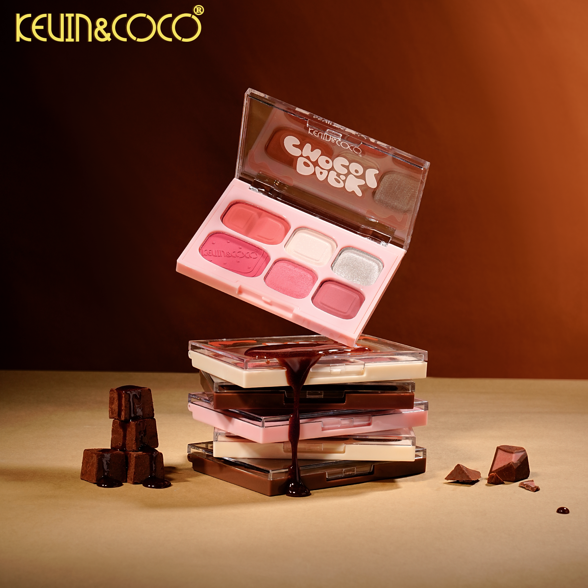 Chocolate Bliss - Blush Powder + Blush Liquid Duo-6PCS(KC1326)