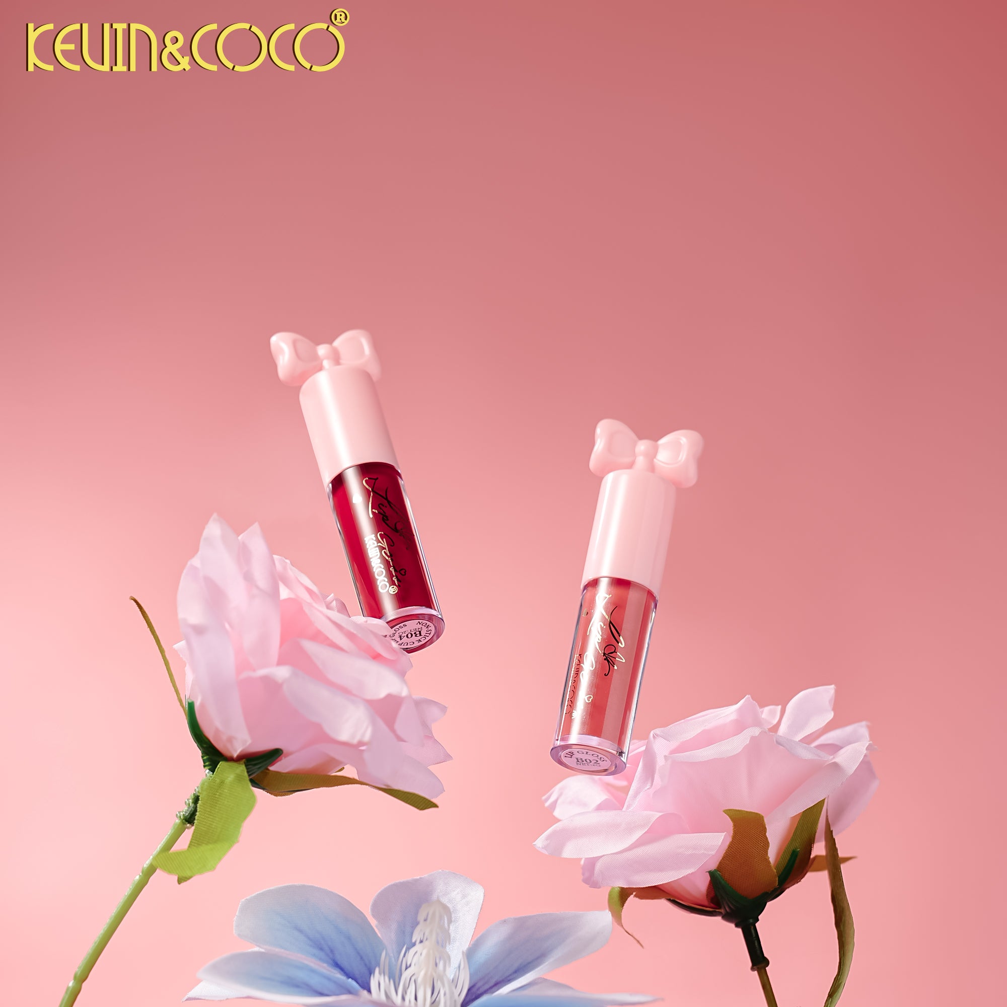 Hand-Held Fresh Flower 4-Piece Lip Gloss Set-6PCS(KC1586)