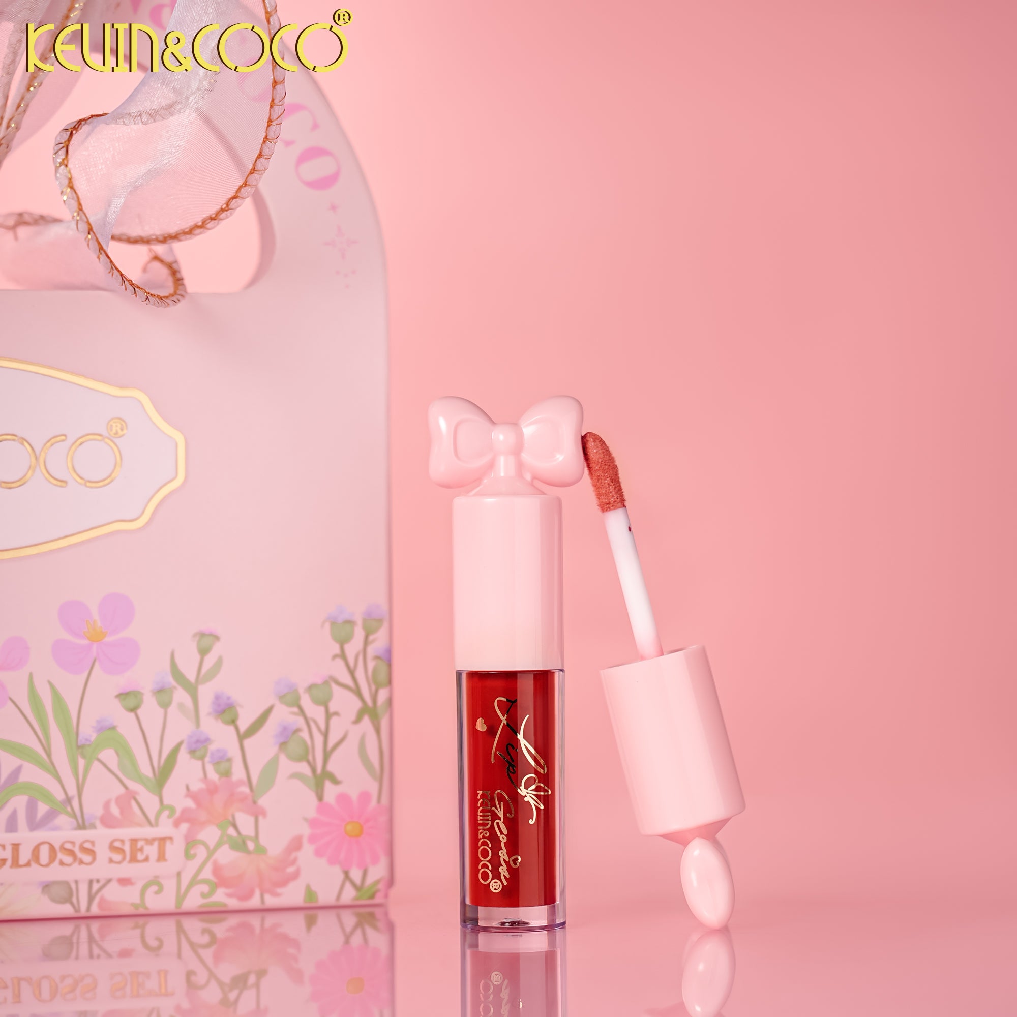 Hand-Held Fresh Flower 4-Piece Lip Gloss Set-6PCS(KC1586)