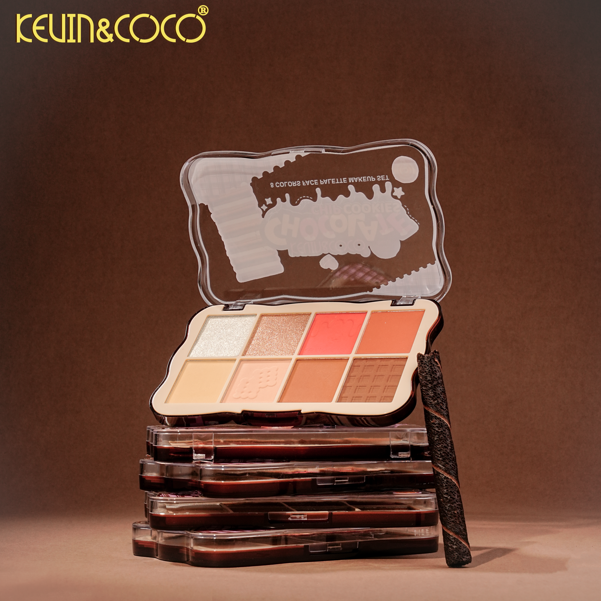 Chocolate Cookie 8-Color Face Palette-12PCS(KC1447)