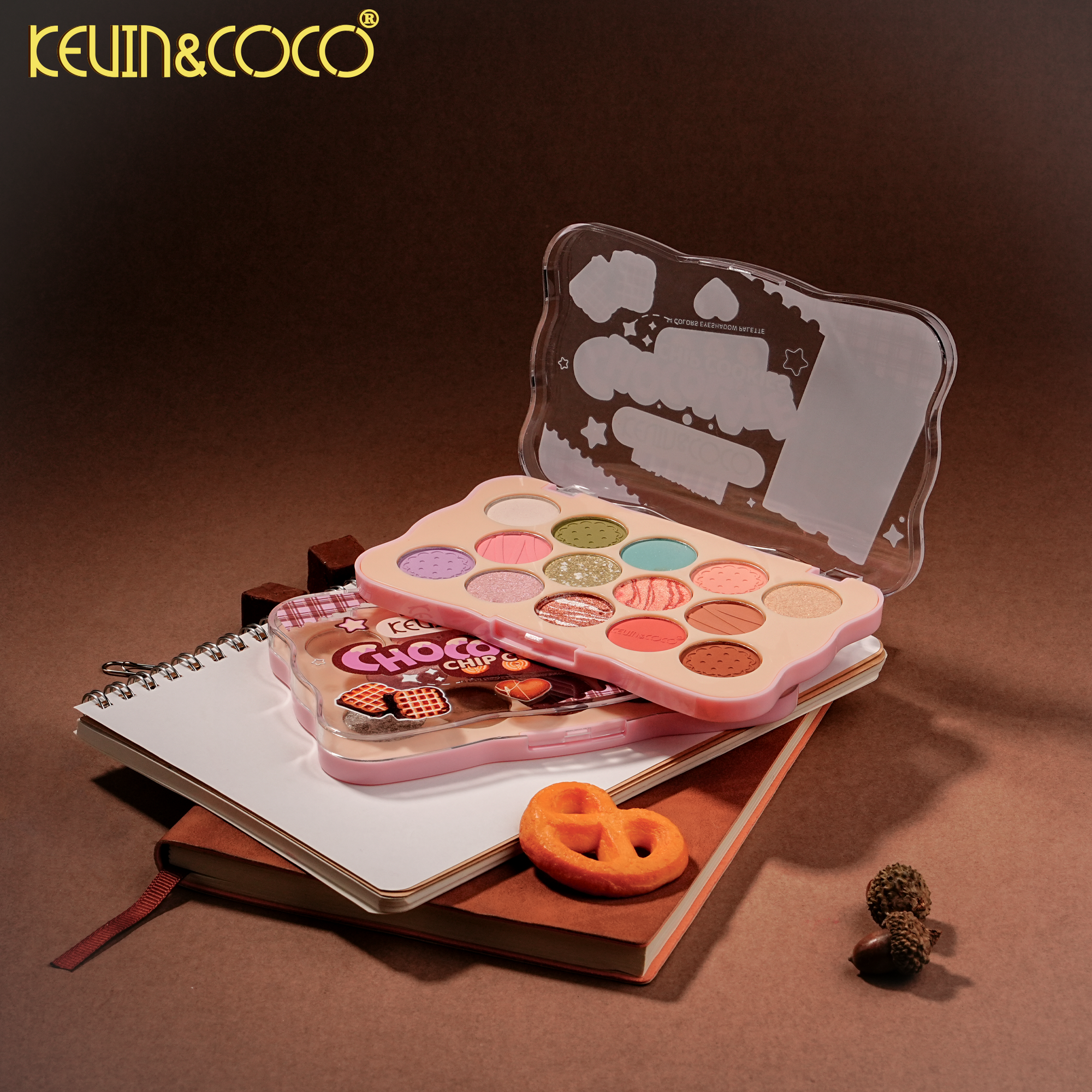 Chocolate Cookie 14-Color Eyeshadow Palette-12PCS(KC1446)