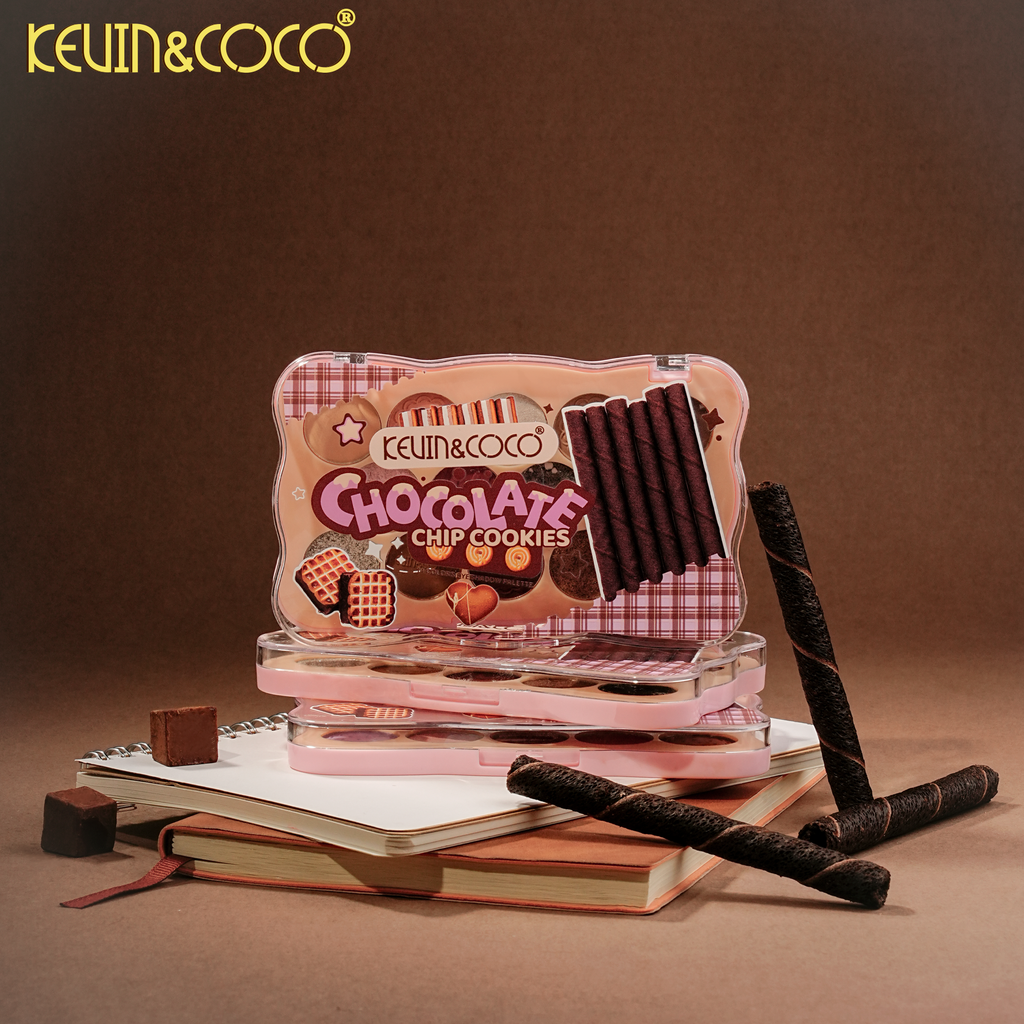 Chocolate Cookie 14-Color Eyeshadow Palette-12PCS(KC1446)