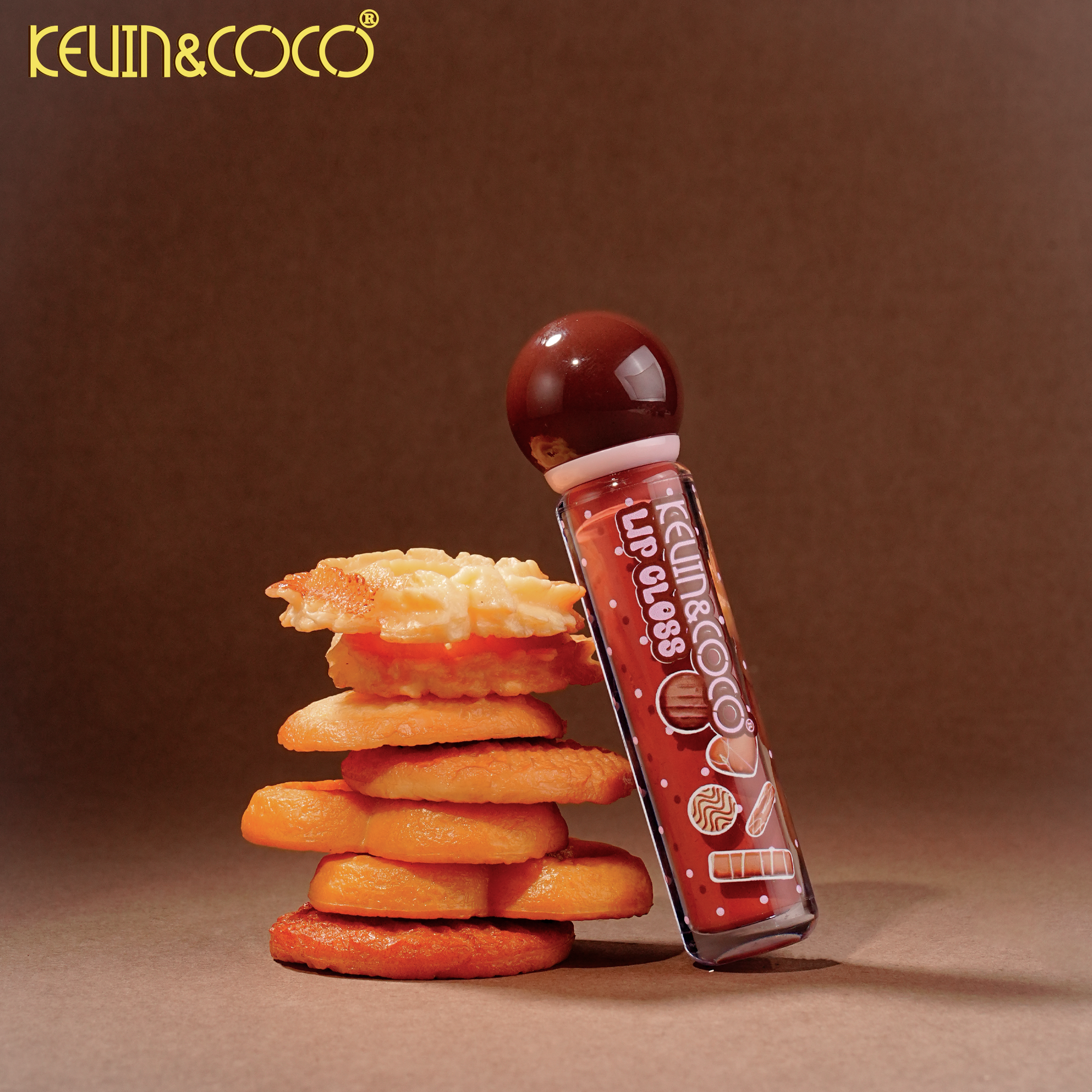 Chocolate Biscuit - Glossy Lip Lacquer-24PCS(KC1449)