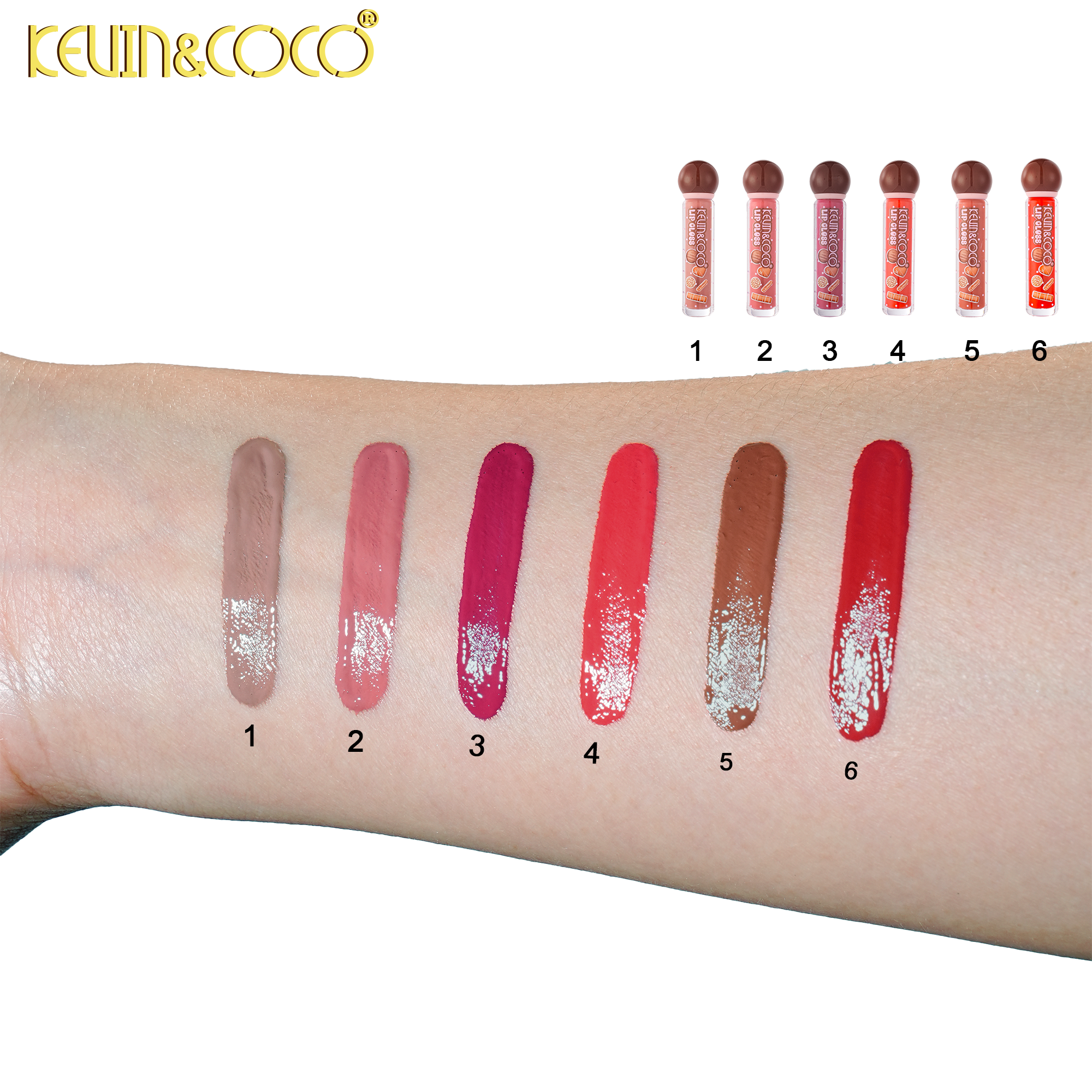 Chocolate Biscuit - Glossy Lip Lacquer-24PCS(KC1449)