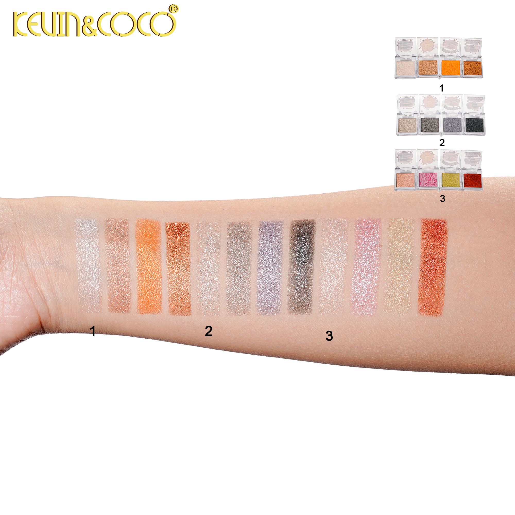 Chocolate Biscuit – Sparkling Eyeshadow-24PCS(KC1450)