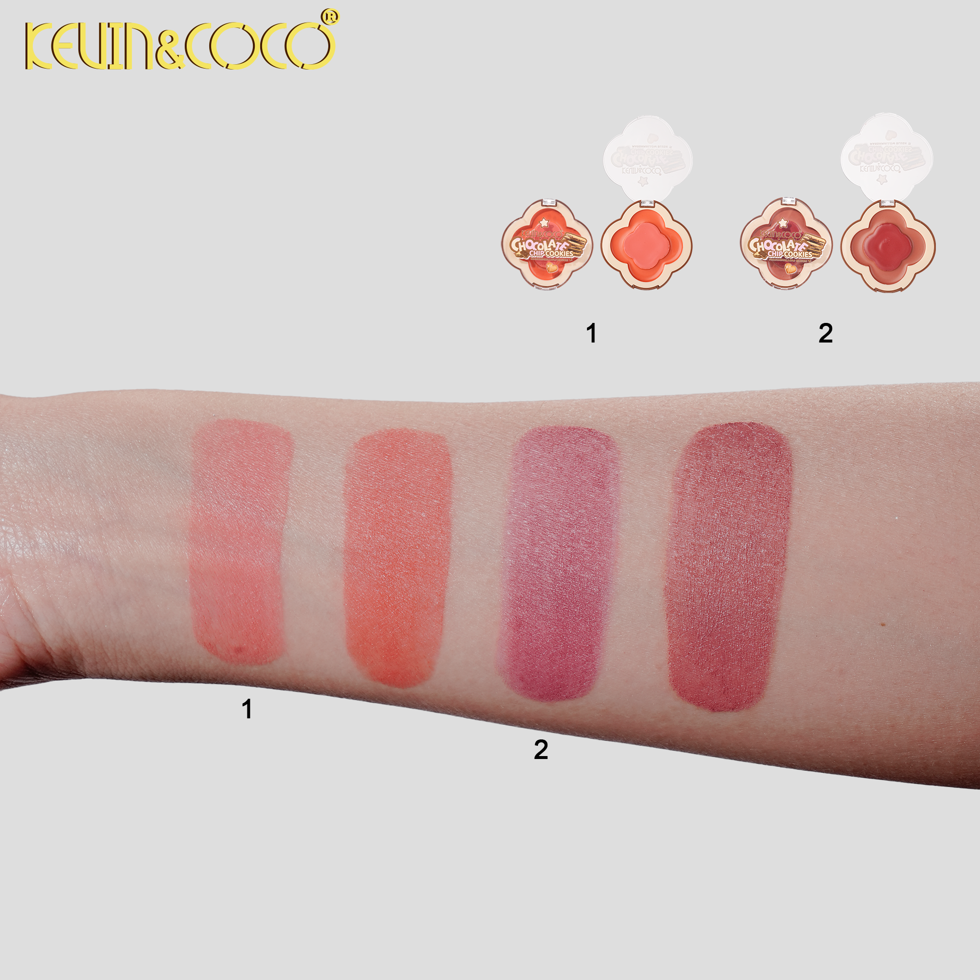 Chocolate Biscuit - Matte Silk Blush-12PCS(KC1452)