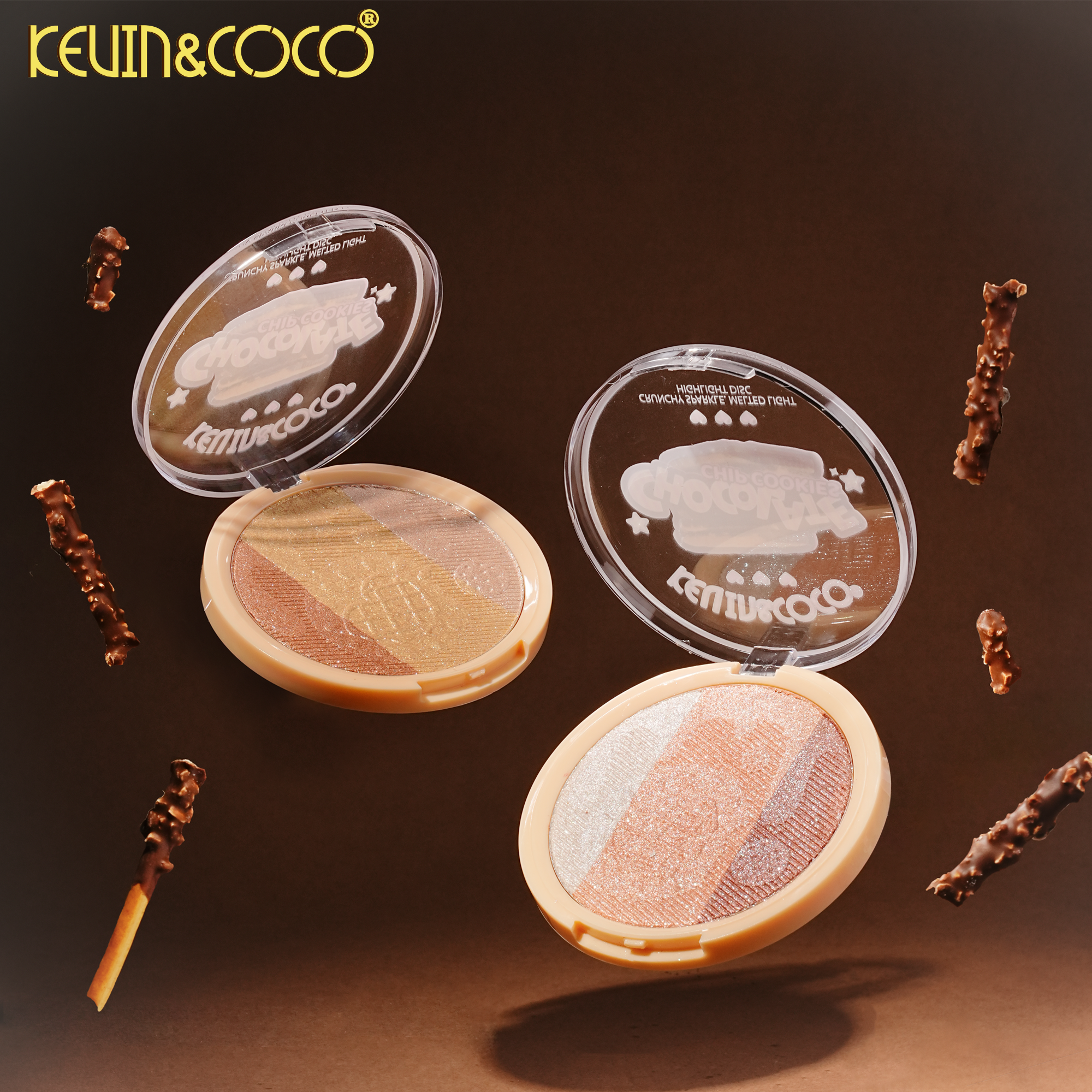 Chocolate Biscuit – Large Highlighter Palette-12PCS(KC1451)